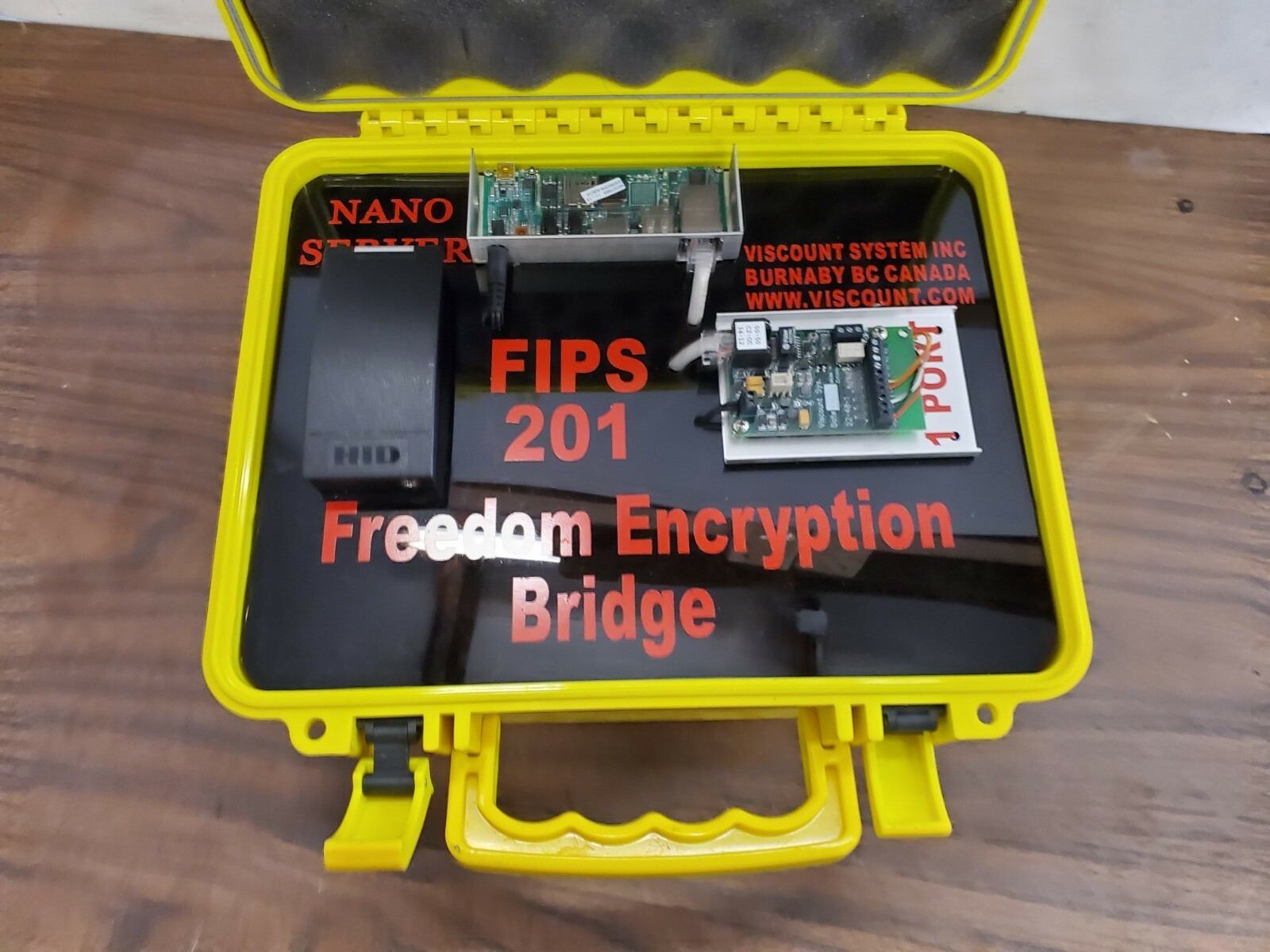 Viscount Systems FIPS-201 Nano Server Freedom Encryption bridge