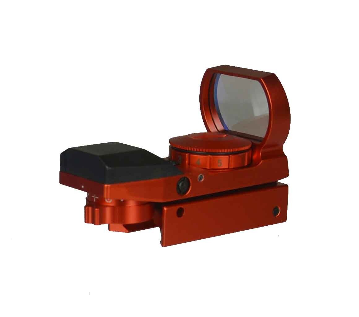 New Reflex Red and Green Adjustable Dot Sight Anodized Red Finish