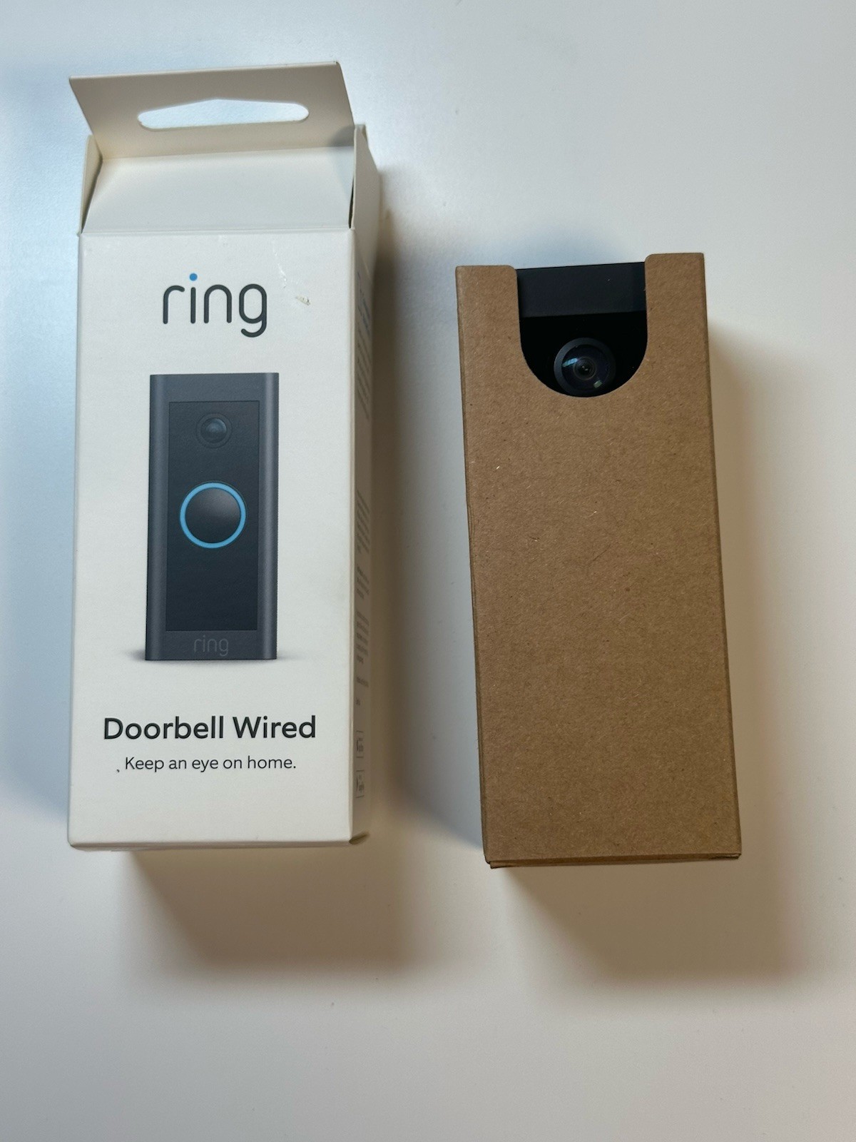 Ring Video Doorbell Wired Black Security Device