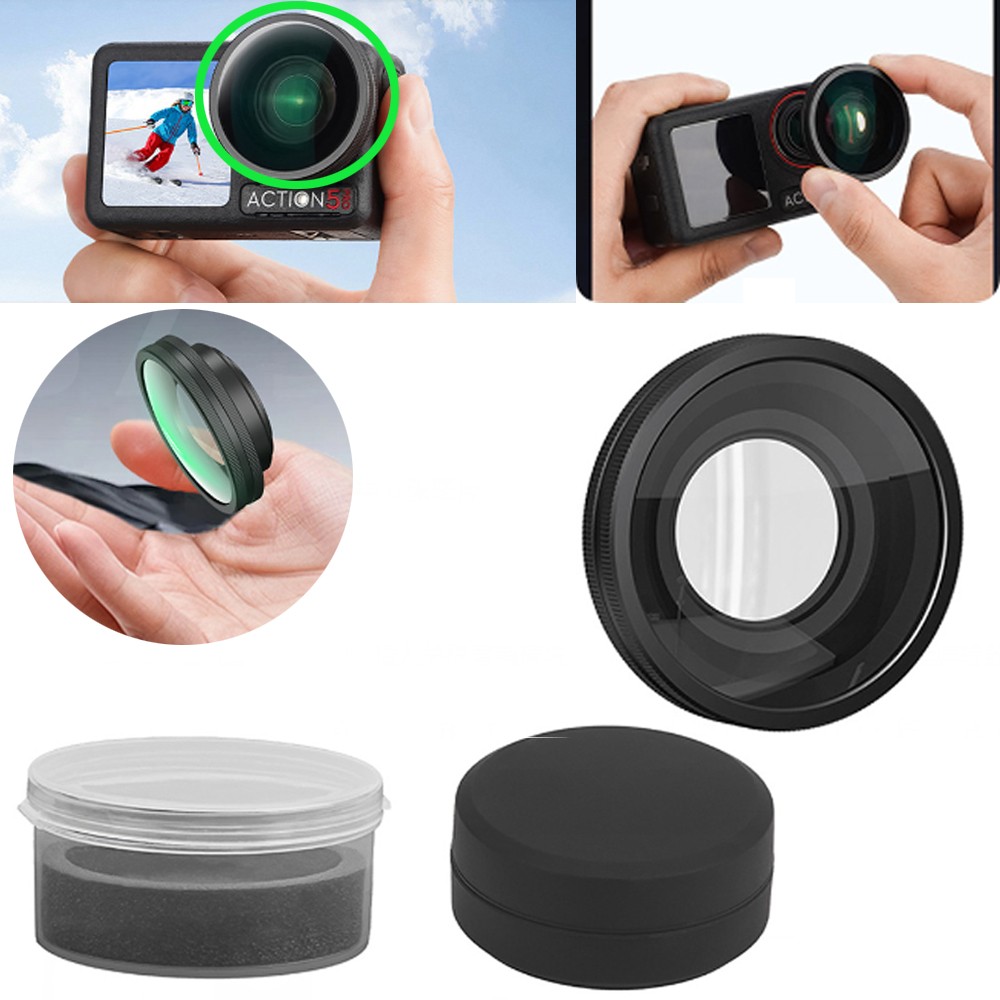 Wide-Range Lens Filter Expand perspective for DJI Osmo Action 5 Pro Camera Parts