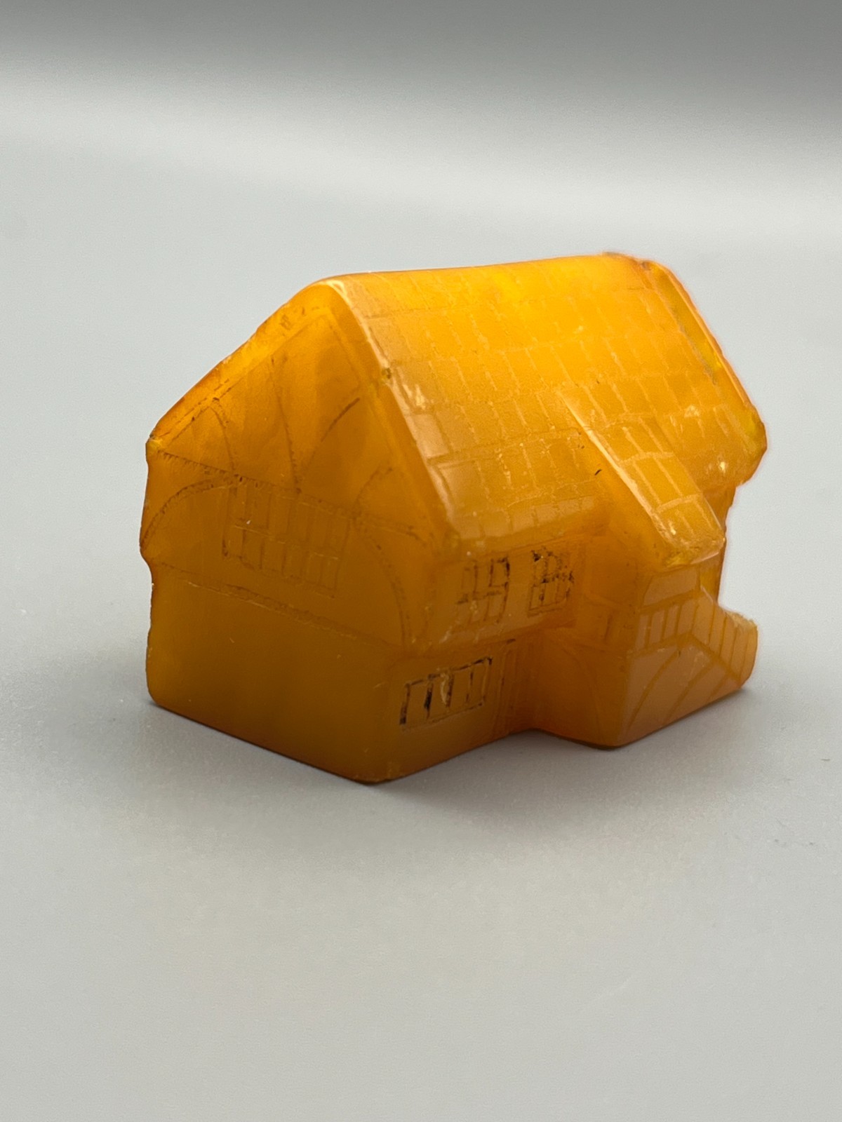 Vintage Butterscotch Amber House Figure