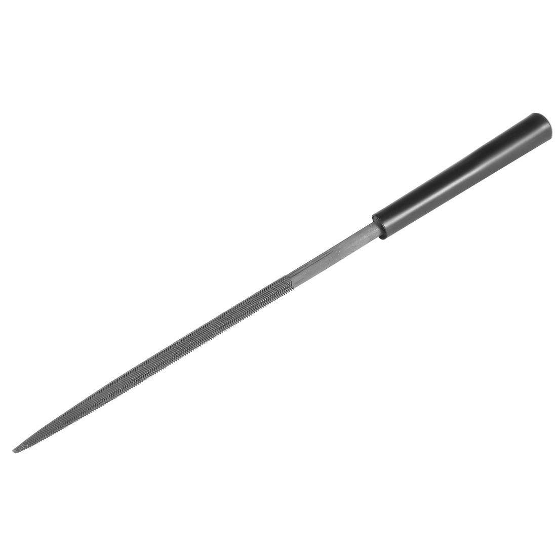 Second Cut Steel Round Needle File with Plastic Handle 4mm x 160mm