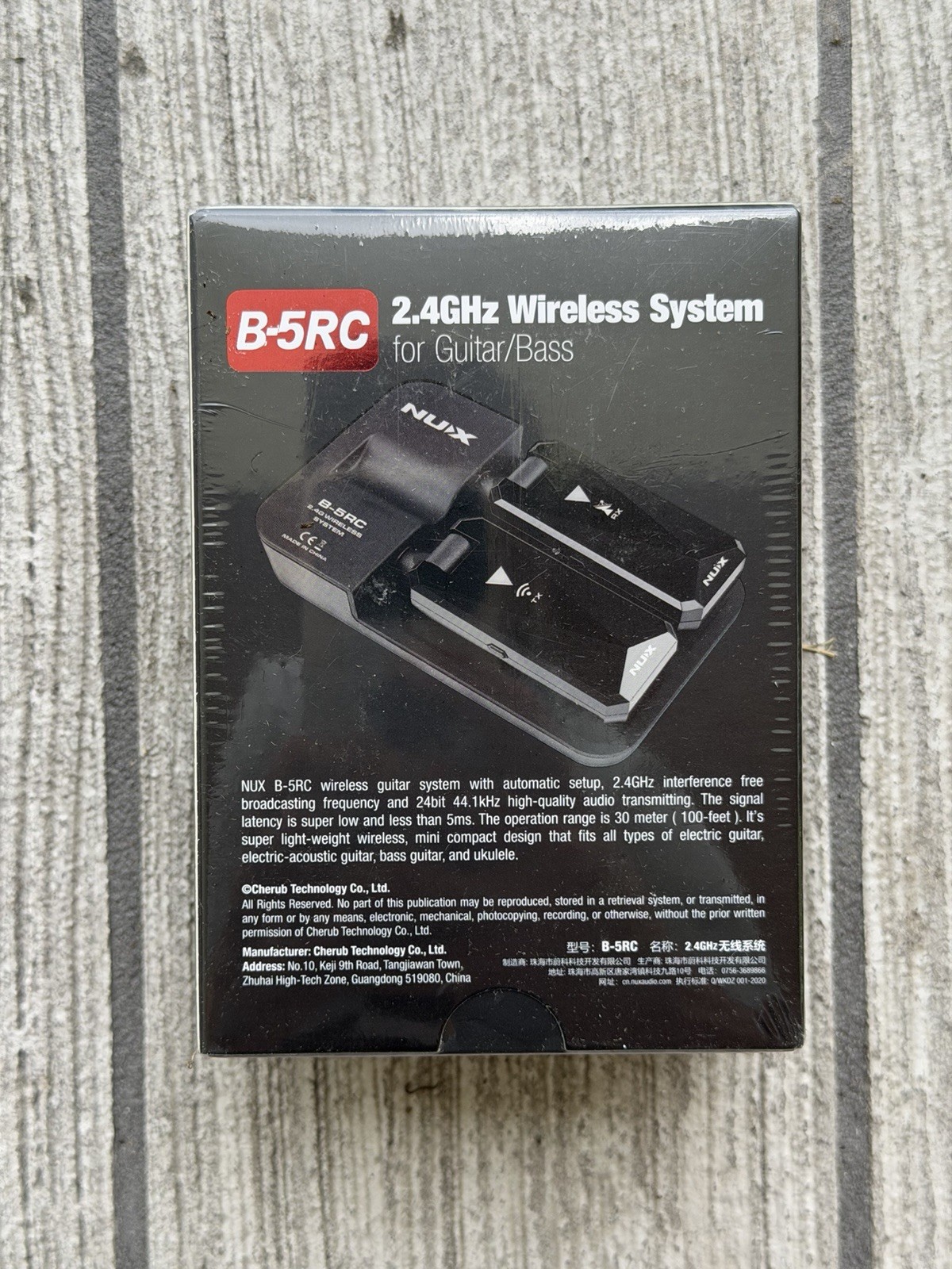 NUX B-5RC Wireless System Guitar Instrument Active/Passive Pickup Microphone