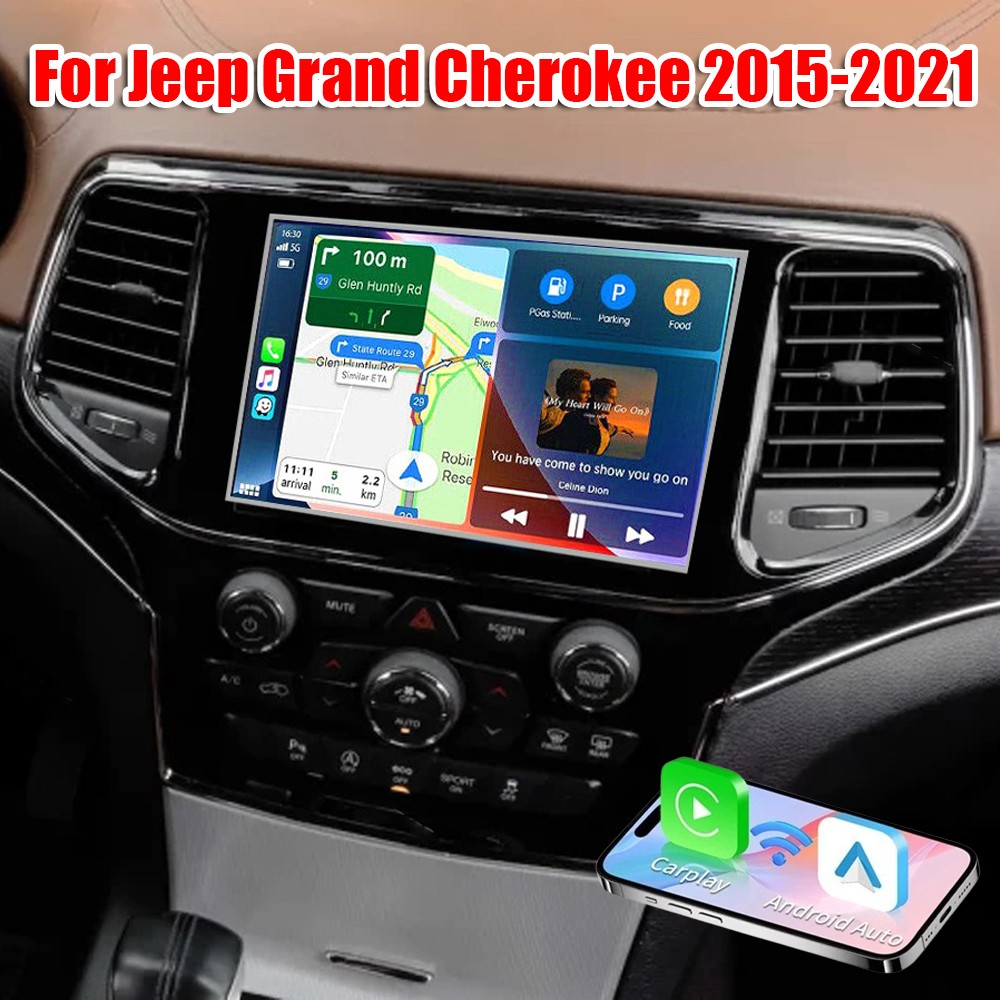 7" For Jeep Grand Cherokee 2015-2021 Carplay Android 15 Car Stereo Radio GPS