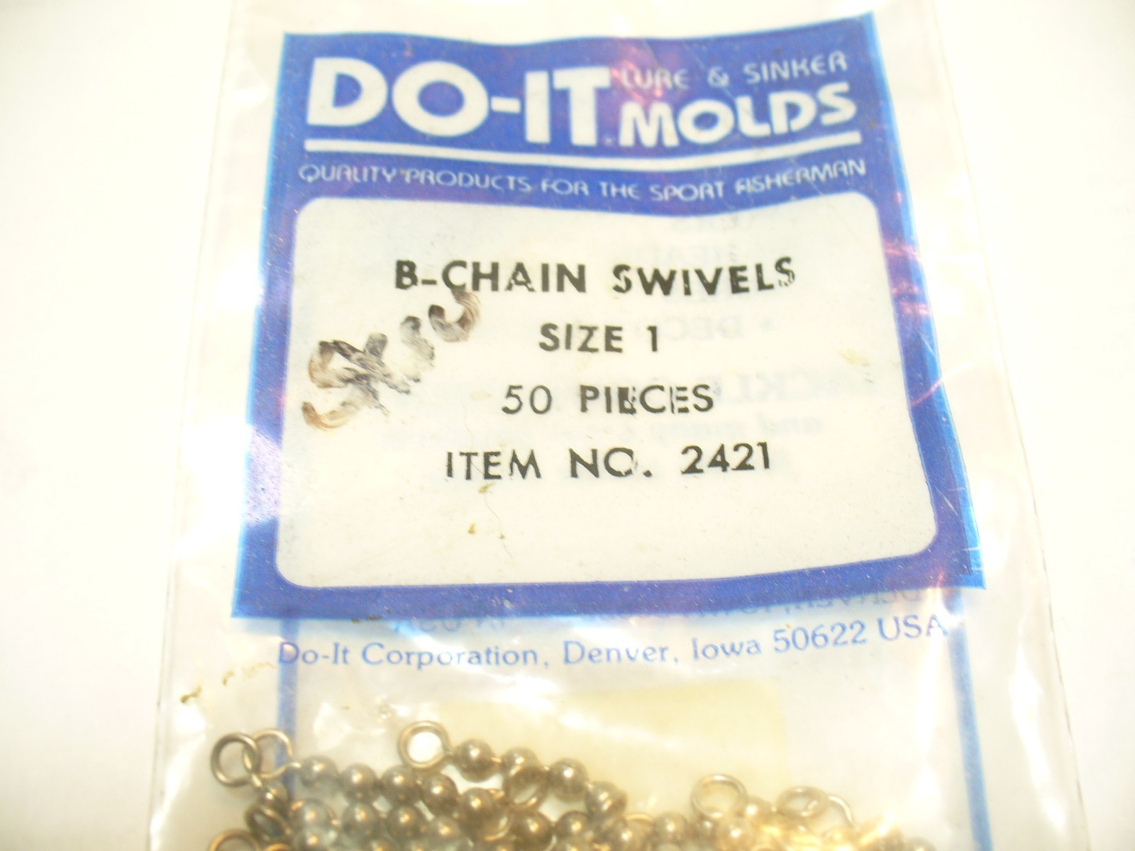 DO-IT Bead Chain Swivels 50 ct SIZE 1 #2421