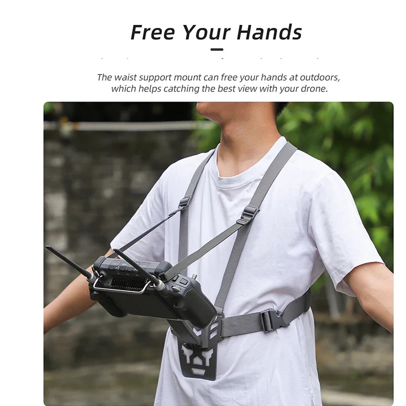 Chest Strap Remote Control Lanyard Abdomen Support Bracket for For DJI RC Plus2