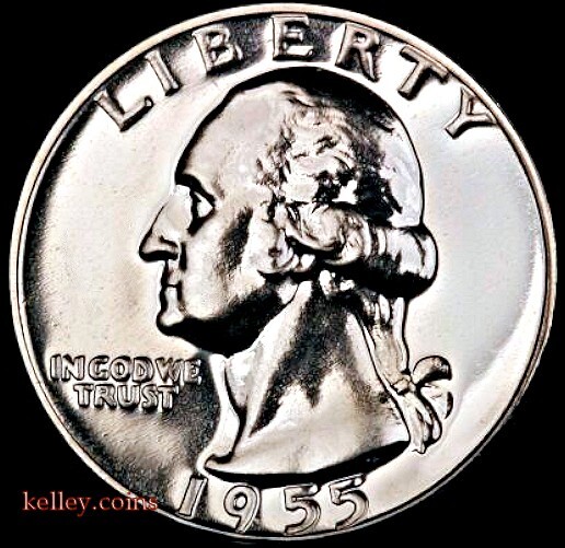 1955 25C Washington Silver Quarter GEM PROOF