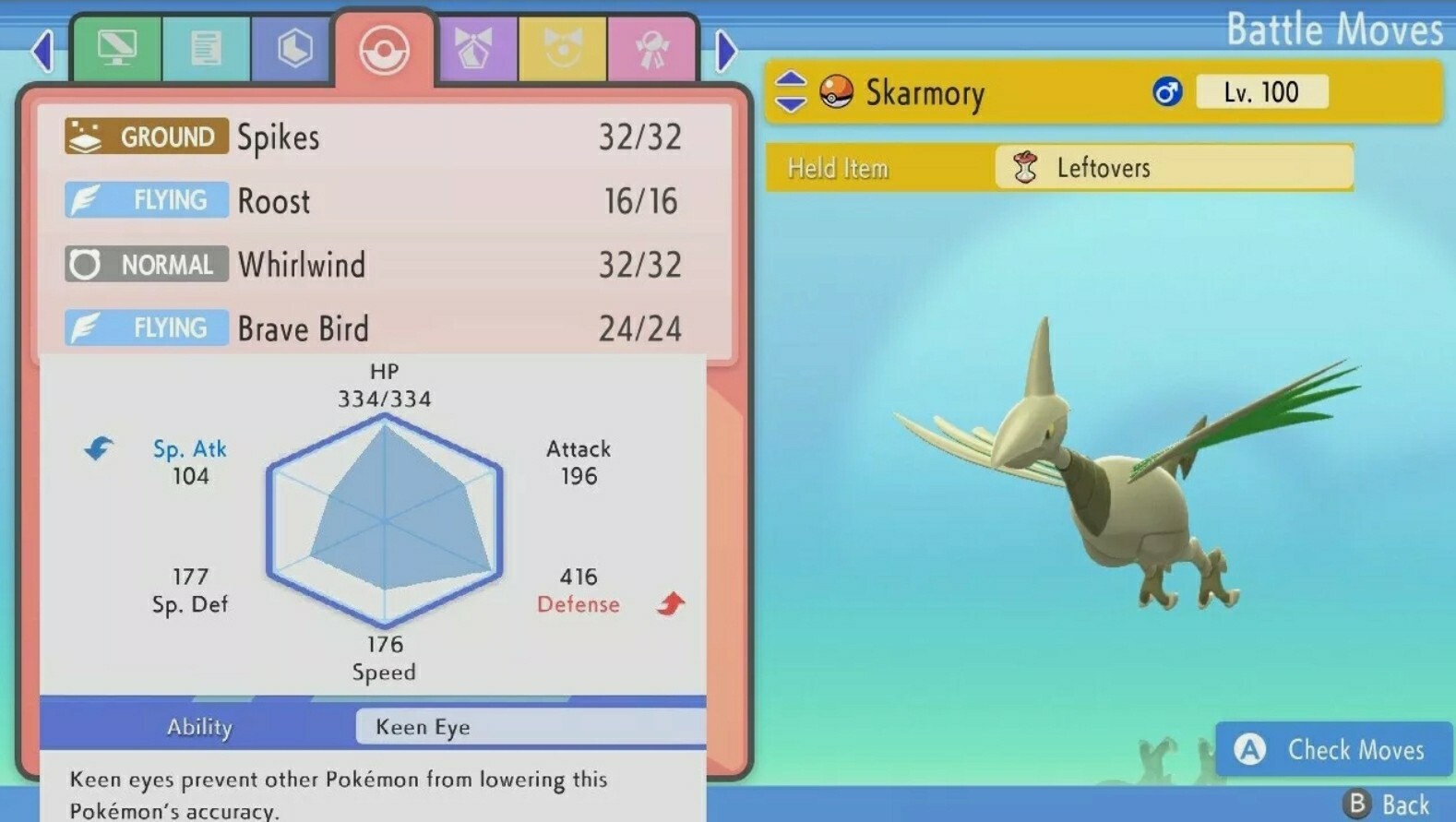 6IV SHINY SKARMORY BDSP