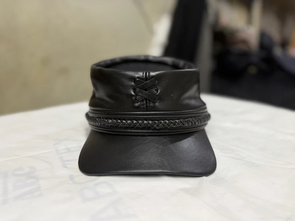 American Civil War Kepi leather cap, extraordinary craftsmanship.