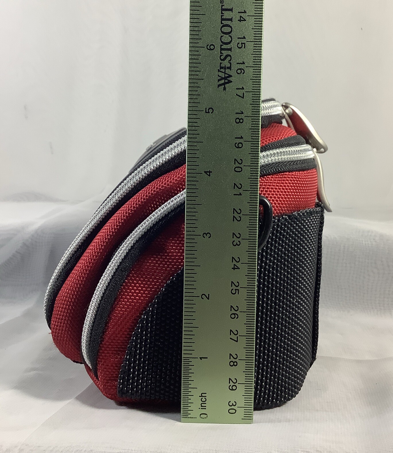Monster Compact Camera Bag Case with Adjustable Shoulder Strap Black Red Silver