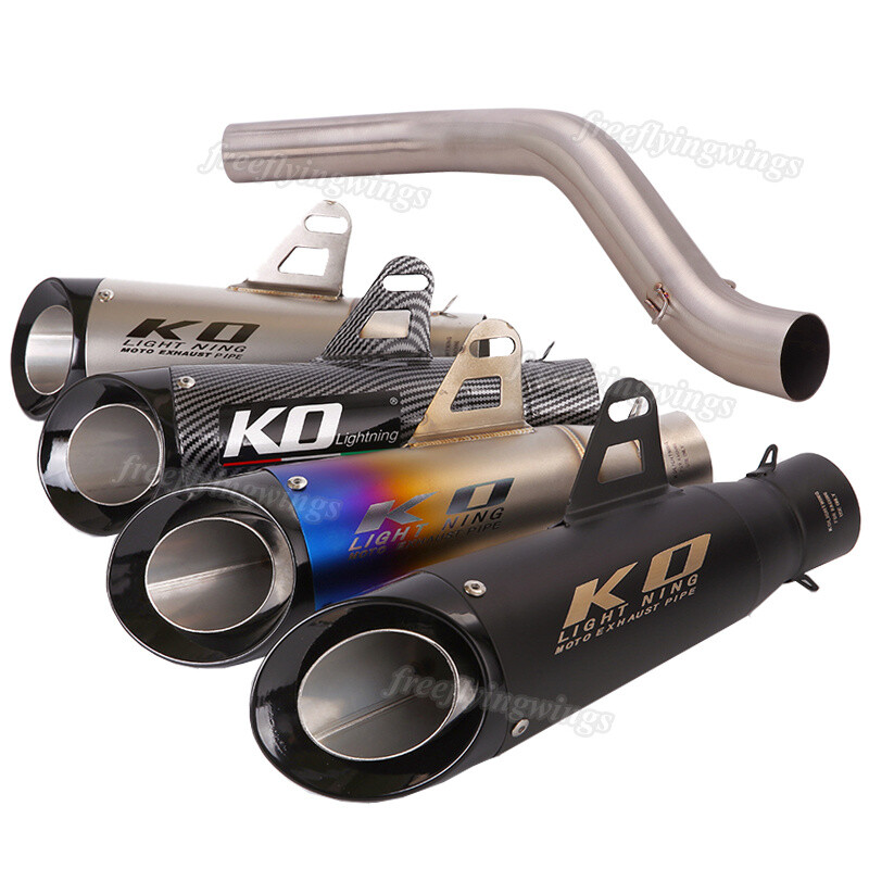 For Triumph Tiger 800 Exhaust System 51mm Muffler Link Pipe Tips Slip On Escape