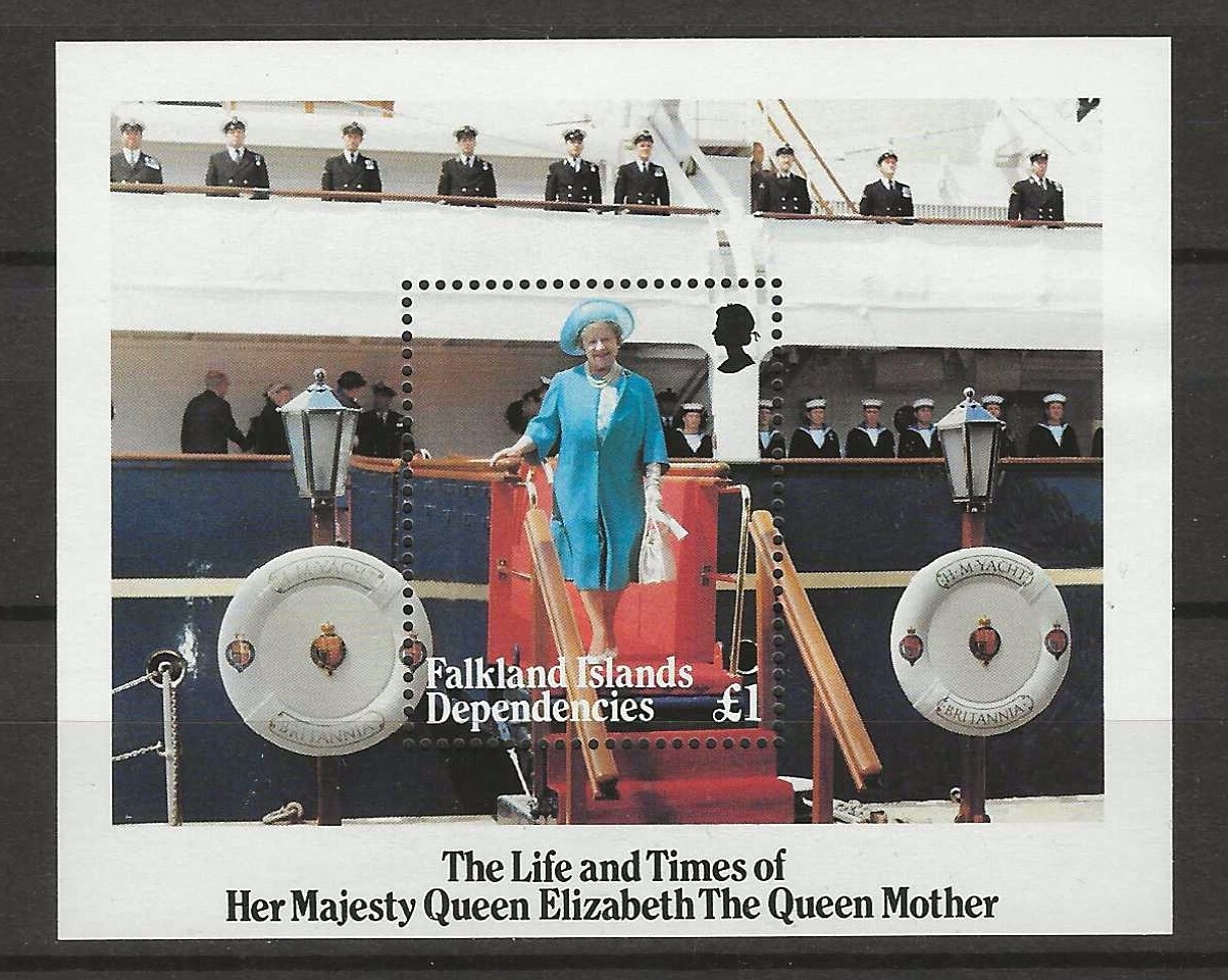 Falkland Islands Dep. 1985 The Queen Mother MNH  (q026)