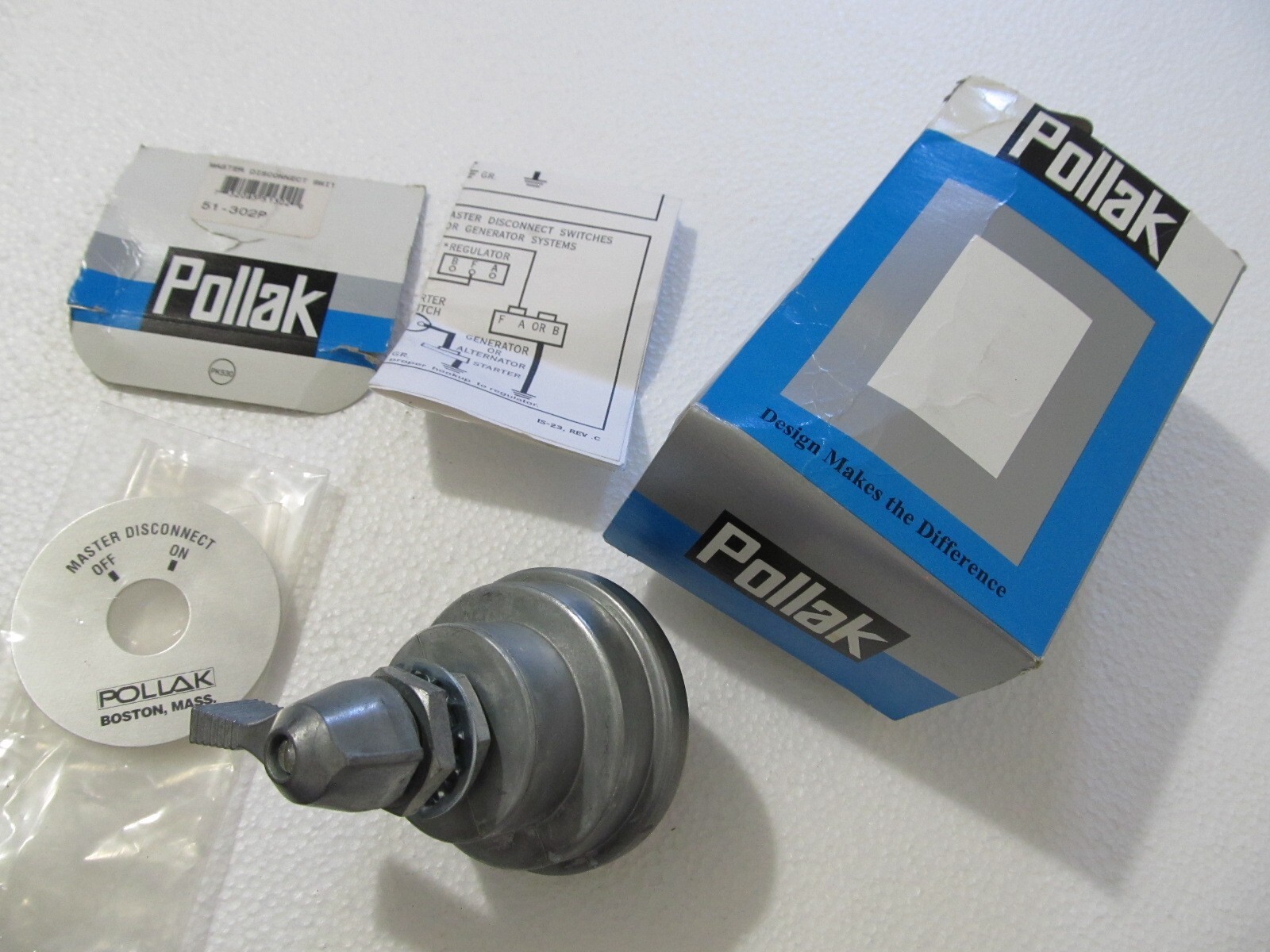 Pollak Rotary Master Disconnect Switch Part# 51-302P - FREE SHIPPING