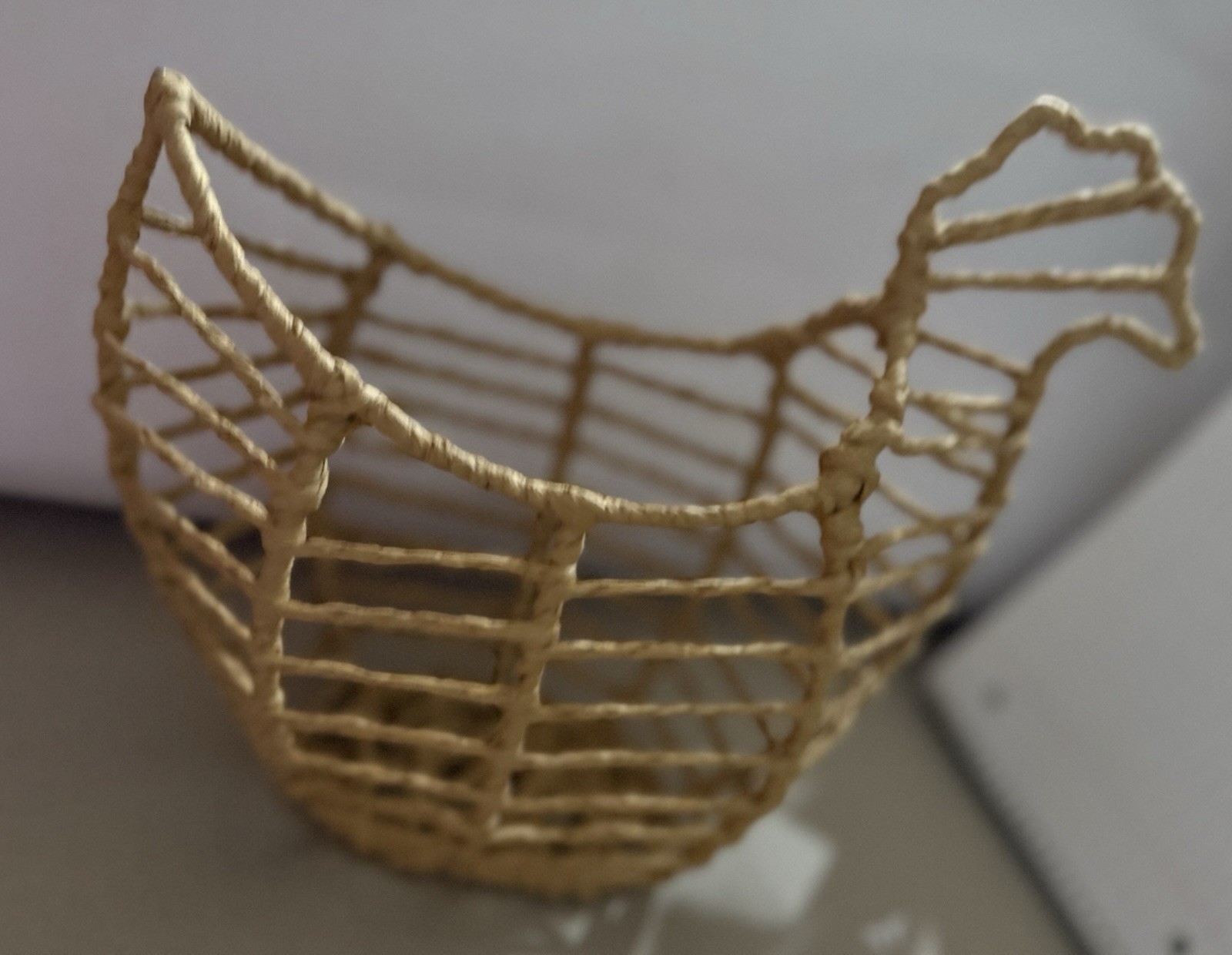 Chicken Shape Wicket Style Basket