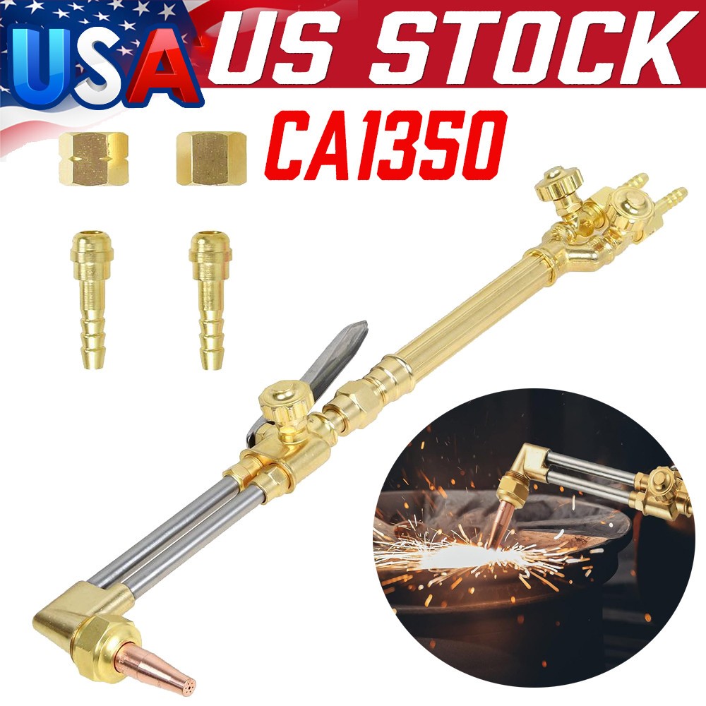 Oxygen Acetylene Welding Cutting Torch Set Fit Victor Style CA1350,100FC Handle