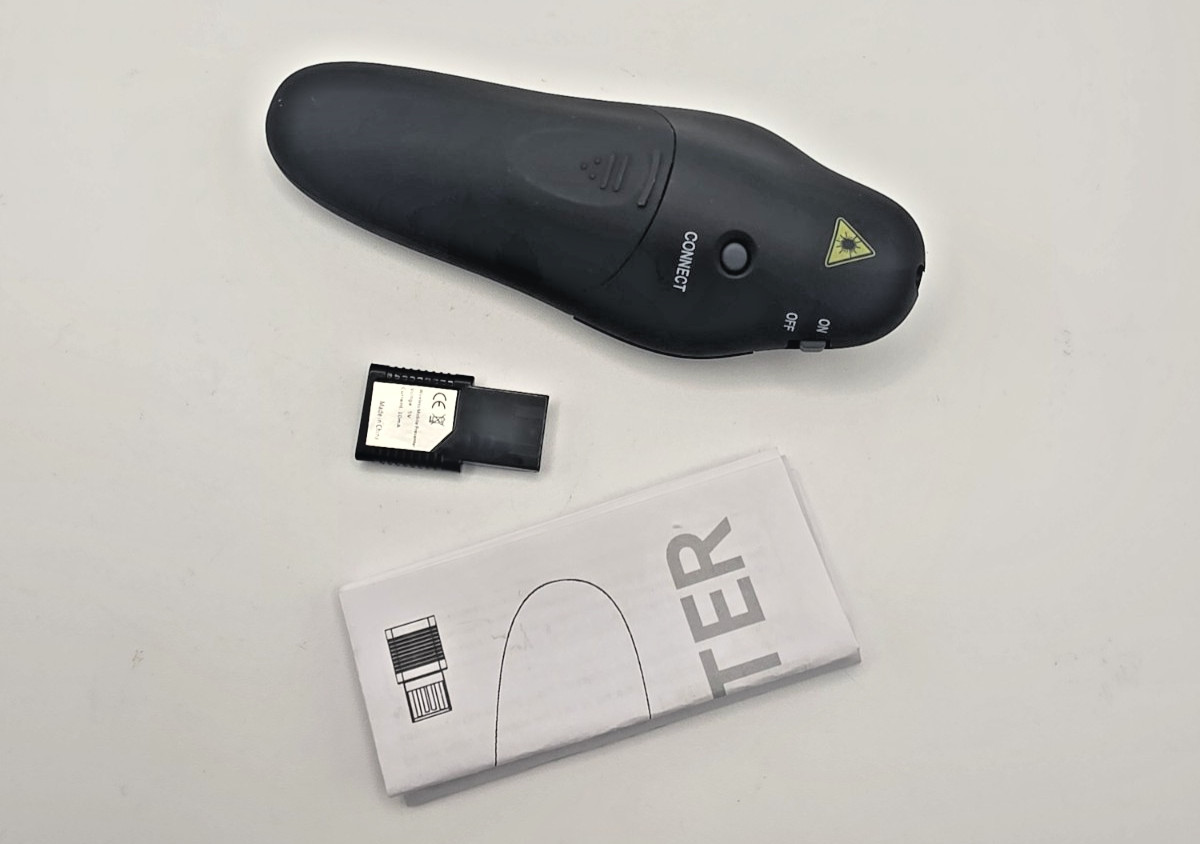 Wireless Presenter w/ Laser For Powerpoint On Mac Or Windows Plug & Play USB NEW