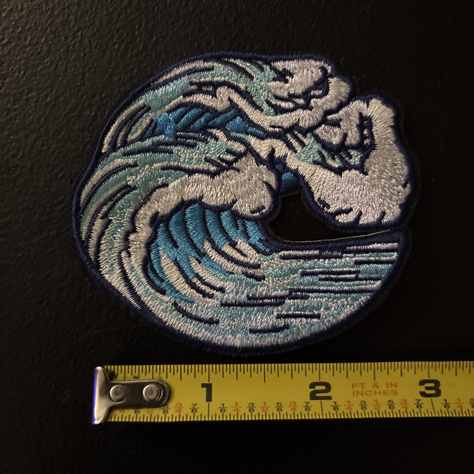 Ocean Waves (Embroidere Iron on patch) Nature Art Hippie Yoga