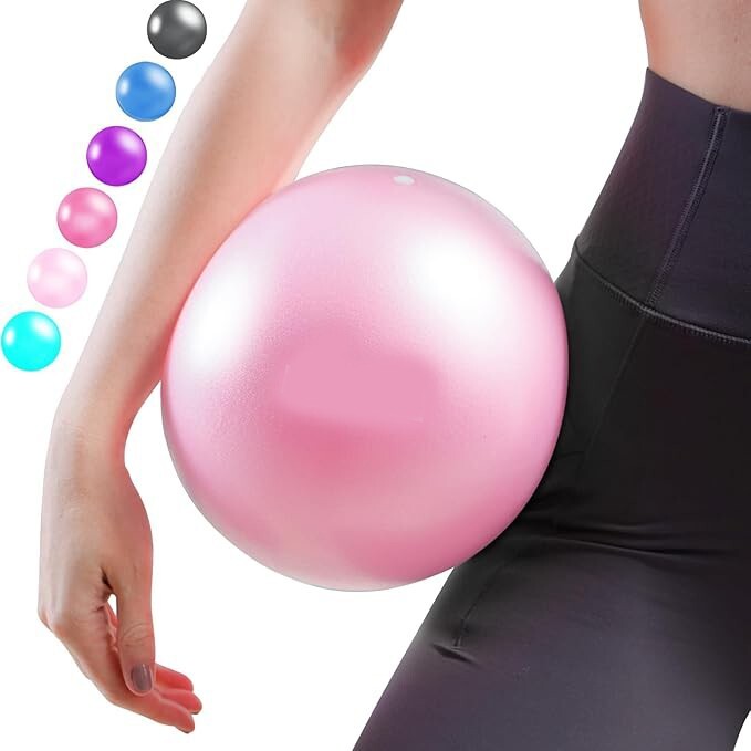 kisnbld 9" Mini Pilates Ball � Anti-Burst Yoga Exercise Ball for Core & Fitness