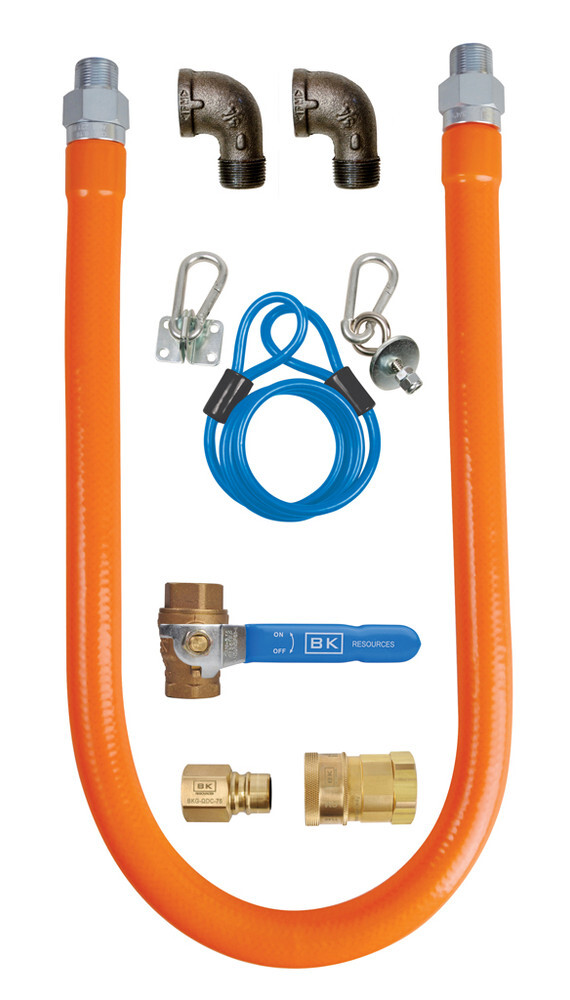 Commercial - 3/4" x 48" Quick Disconnect Gas Hose Kit