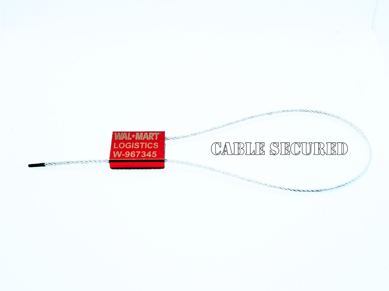CABLE LOCK SECURITY SEALS, 12”, COLORS, CUSTOMIZED / YOUR TEXT, TEN SEALS 😃