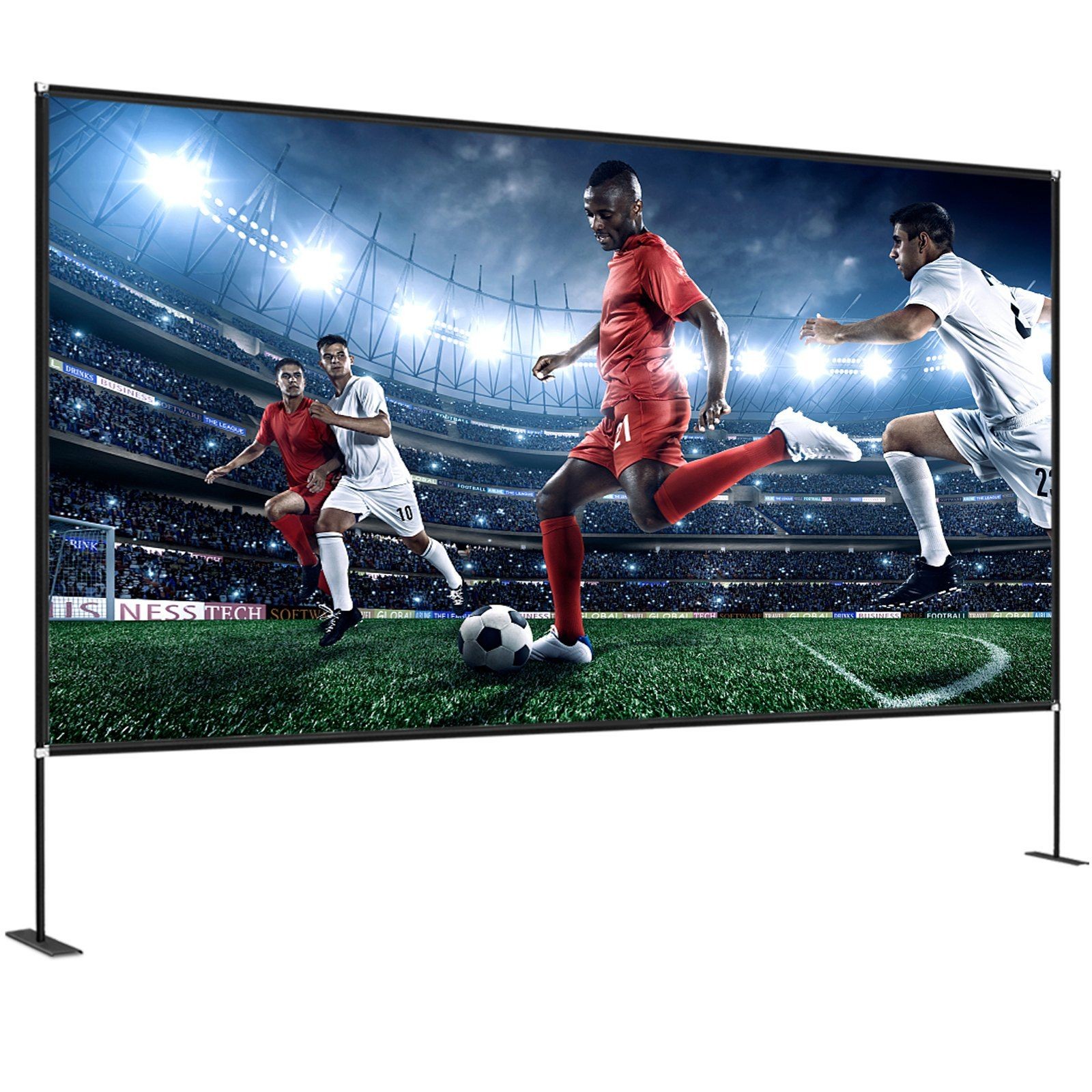 Freestanding 150" 4K HD Projection Screen with Packable Body