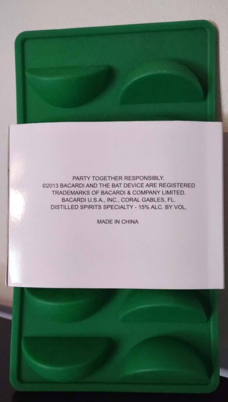 Bacardi Classic Cocktails Ice Cube Rubber Tray