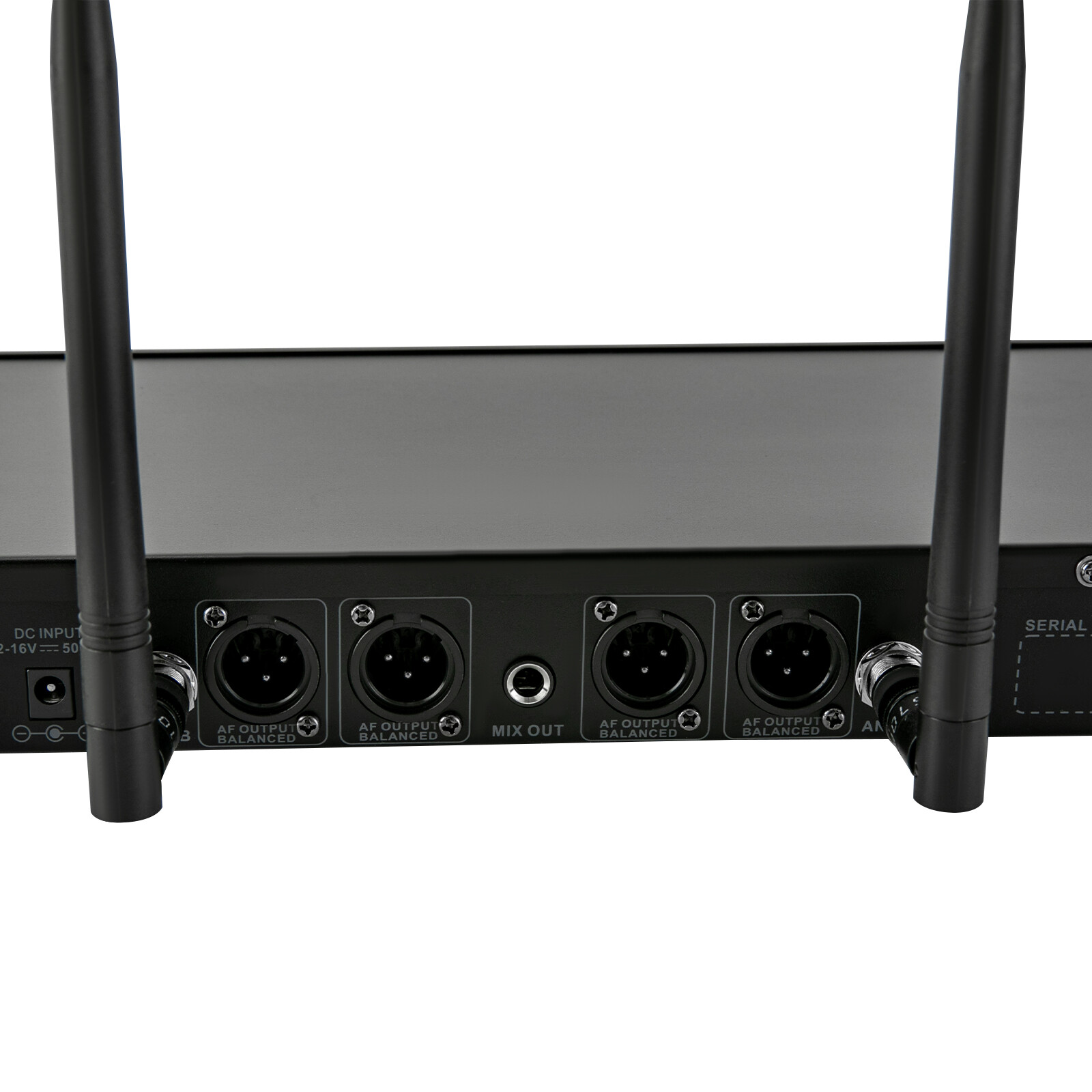6-8 H Rectangular Cordless Wireless Microphone System 4 Channels for Conference