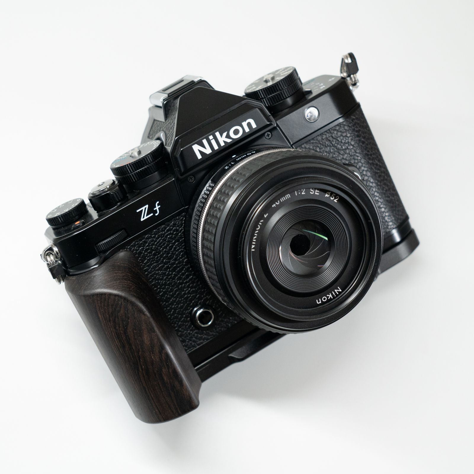 Camera Grip L Plate Quick Install Wooden Handle Suitable for Nikon ZF