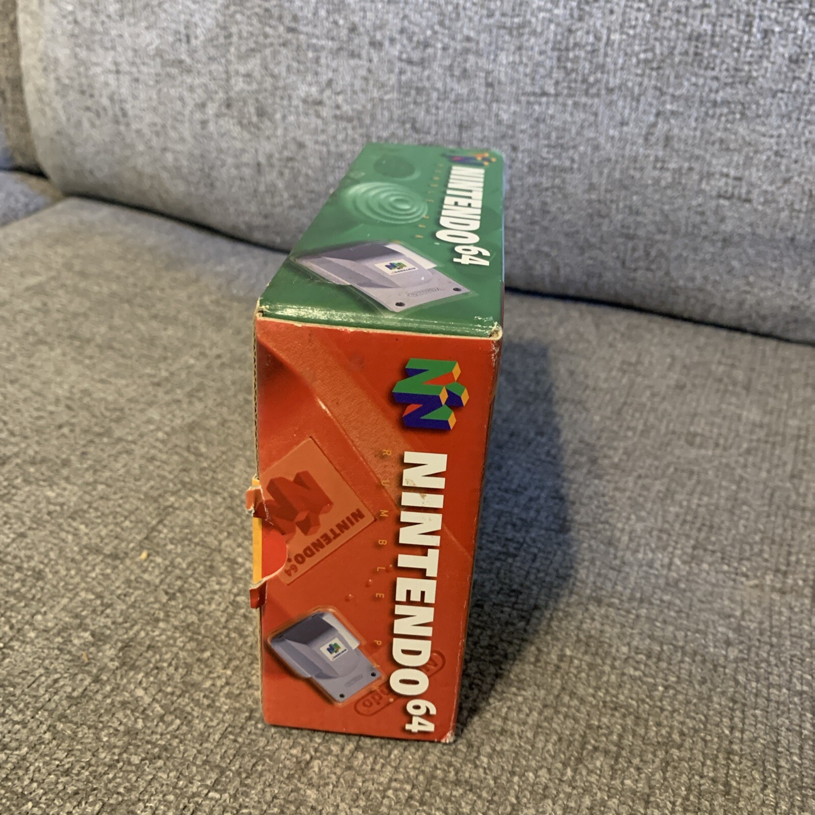 Nintendo 64 N64 Rumble Pak (1997) BOX ONLY! NO INSERTS READ!