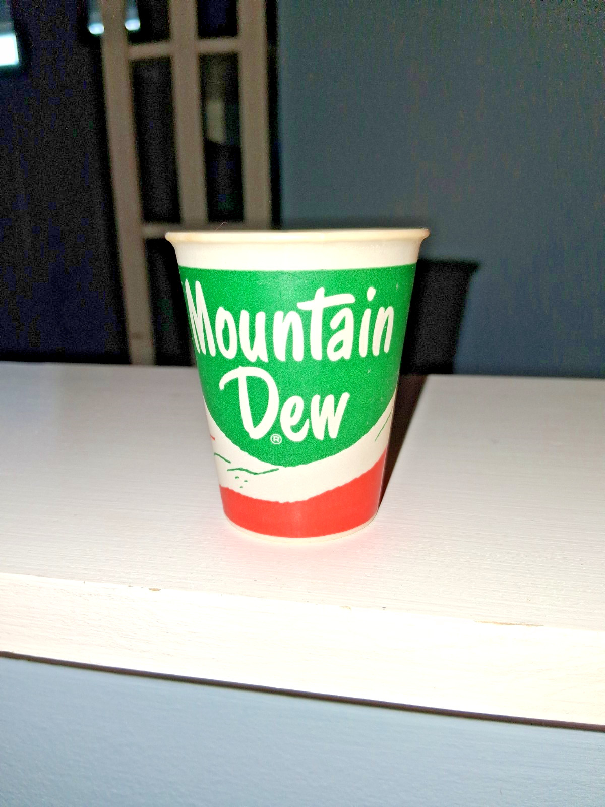 Mountain Dew Soda Wax Cup 4 oz 1960s Paper Rare NM