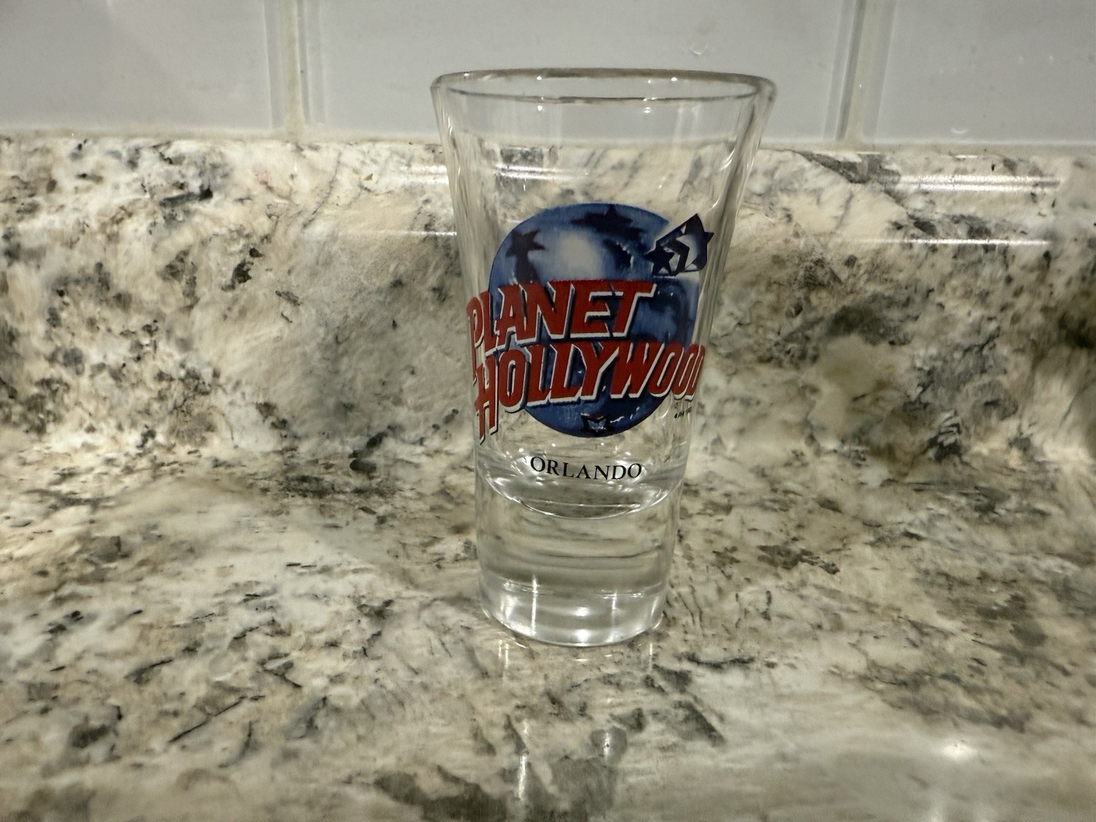 Planet Hollywood Orlando Florida Fluted Shot Glass 3.5”