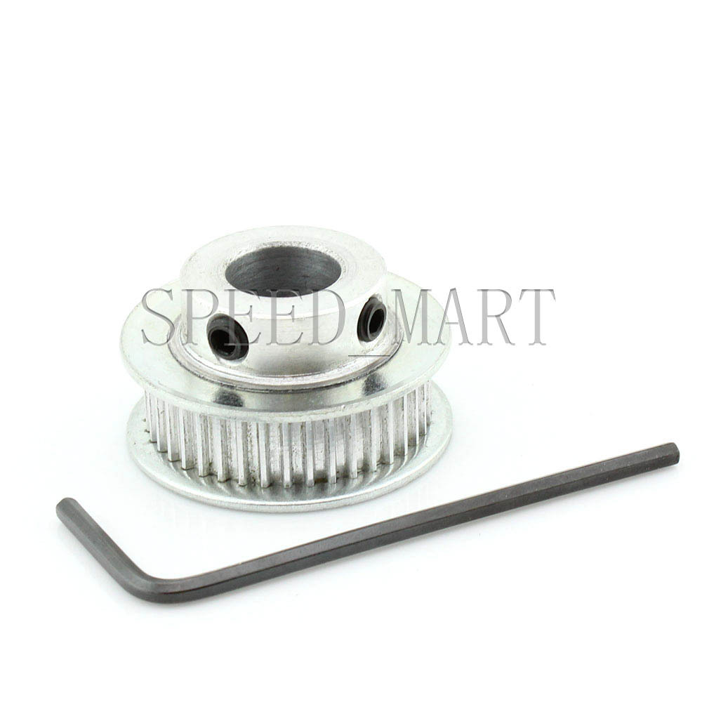 MXL Aluminum Timing Belt Pulley 40 Tooth 10mm Bore 0.08" Pitch for Stepper Motor