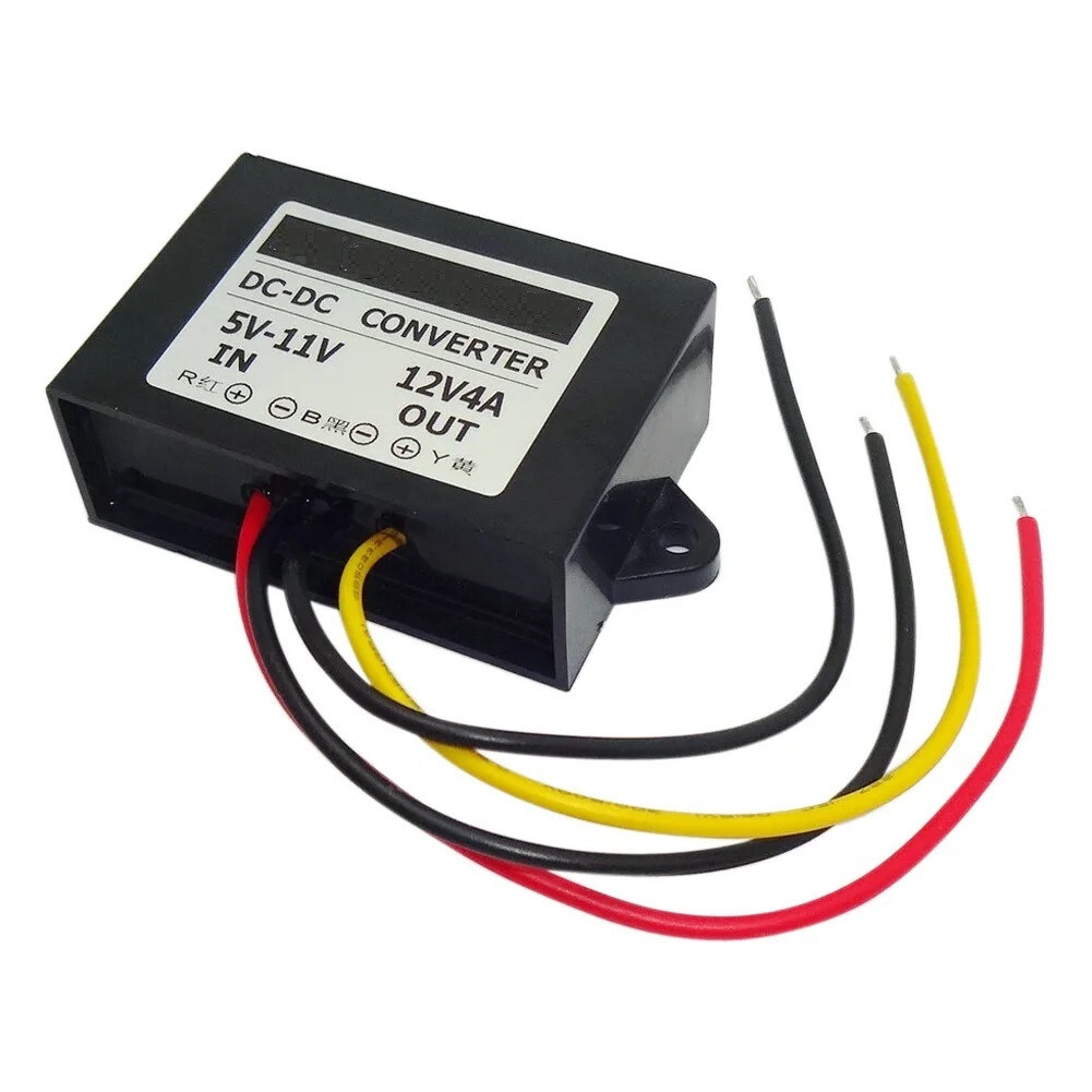 DC 6V 5-11V to 12V 4A Step up Converter Regulator Waterproof Boost Power US SHIP