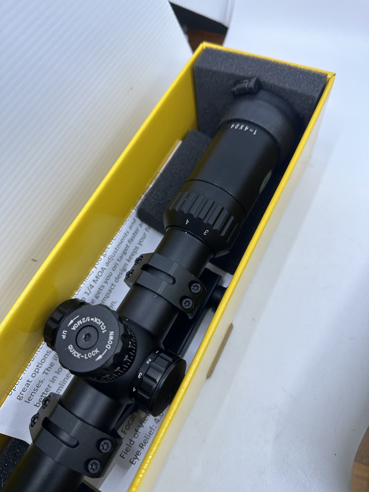 Weaver 1-4x24 Kaspa 849845 Rifle Scope excellent condition