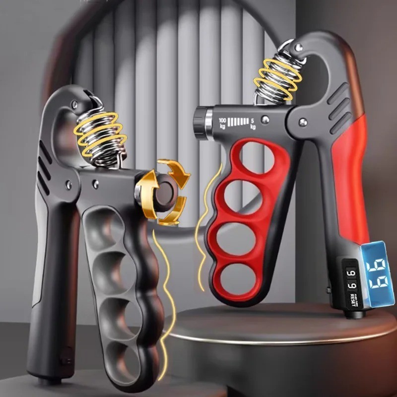 Hand Grip Strengthener Adjustable Trainer Fitness Rehab Tool Muscle Enhancement