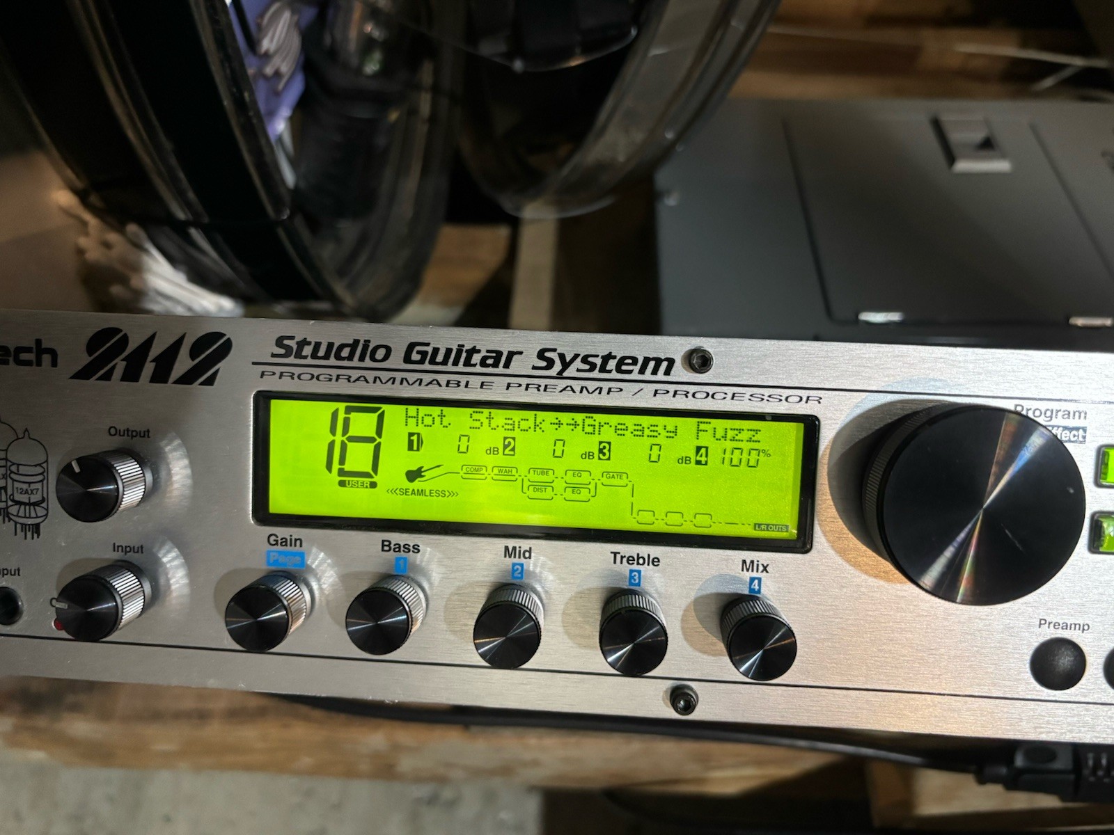 Digitech 2112 Studio Guitar System Rack Effects Processor Multi FX Japan working