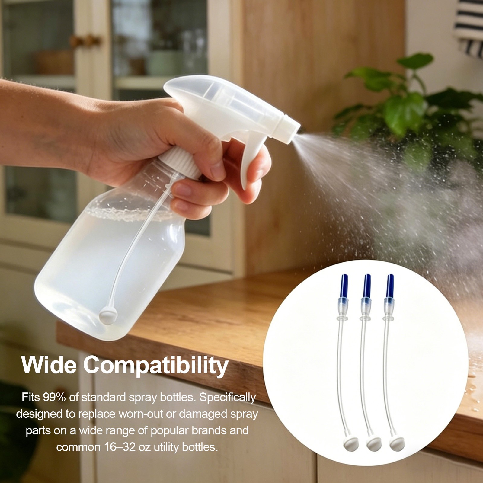 6PCS 360° Spray Bottle Adapter For Easy Spraying At Any Angle Easy To Use