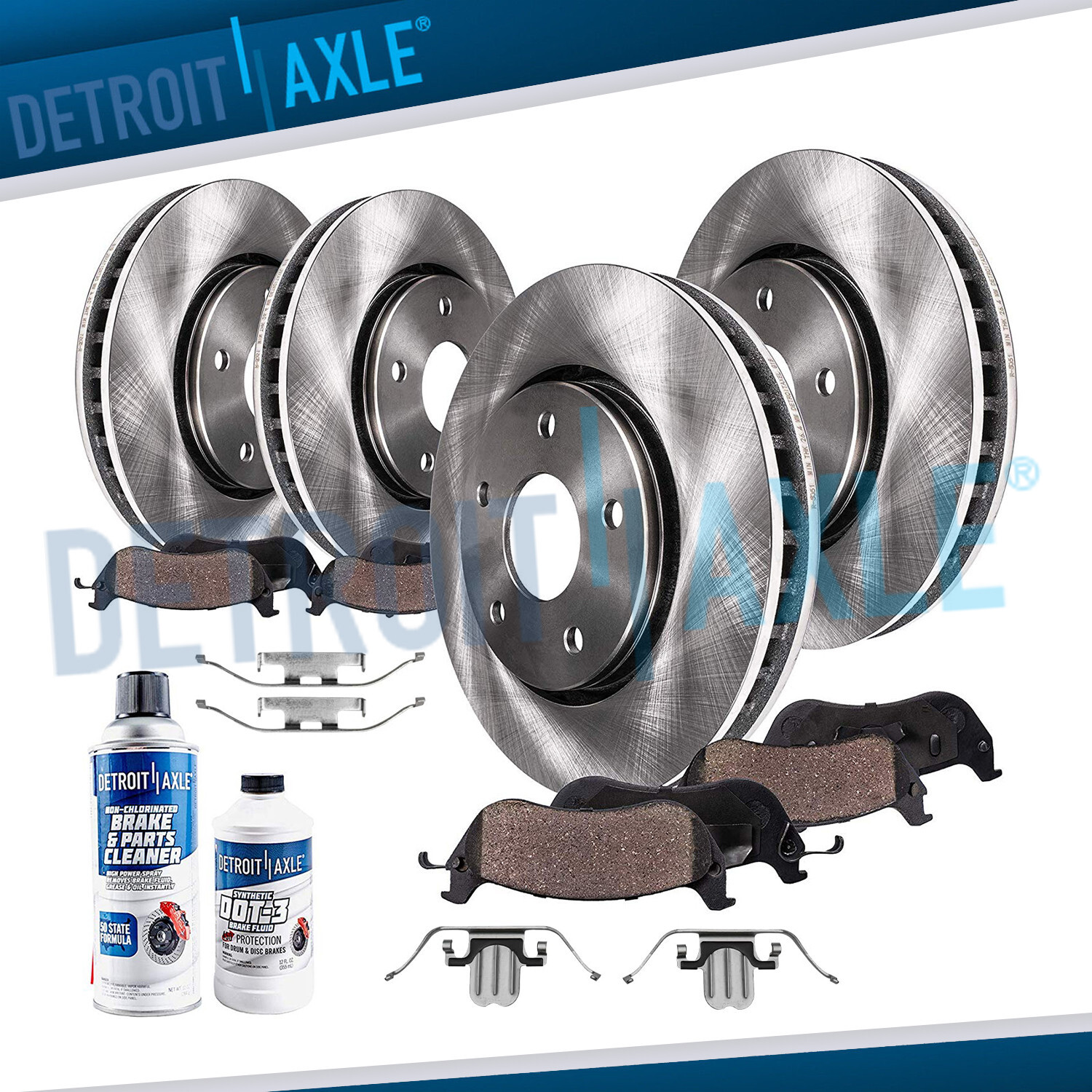 Front & Rear Brake Rotors + Ceramic Pads for 2006 BMW 325i 2007 328i 2WD 10pc