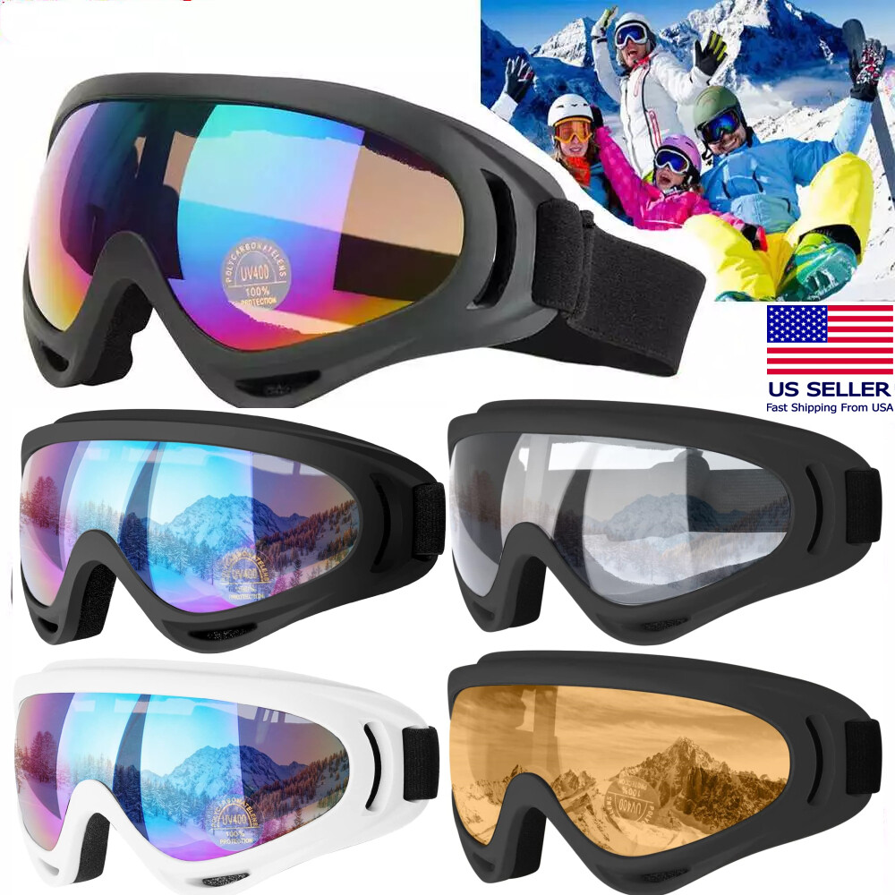 Ski Goggles Unisex Sports Snowboard Anti-Glare HD Lens UV 400 Skiing Sunglasses