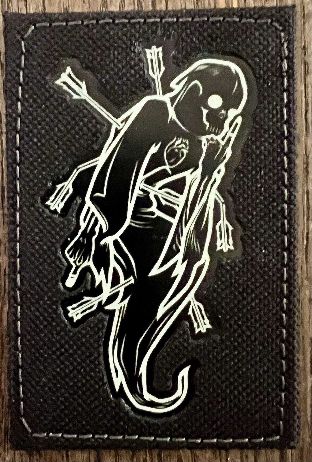 Ed’s Manifesto “Poltergeist” Laser Cut Black & Glow Variant Patch Sneakreaper