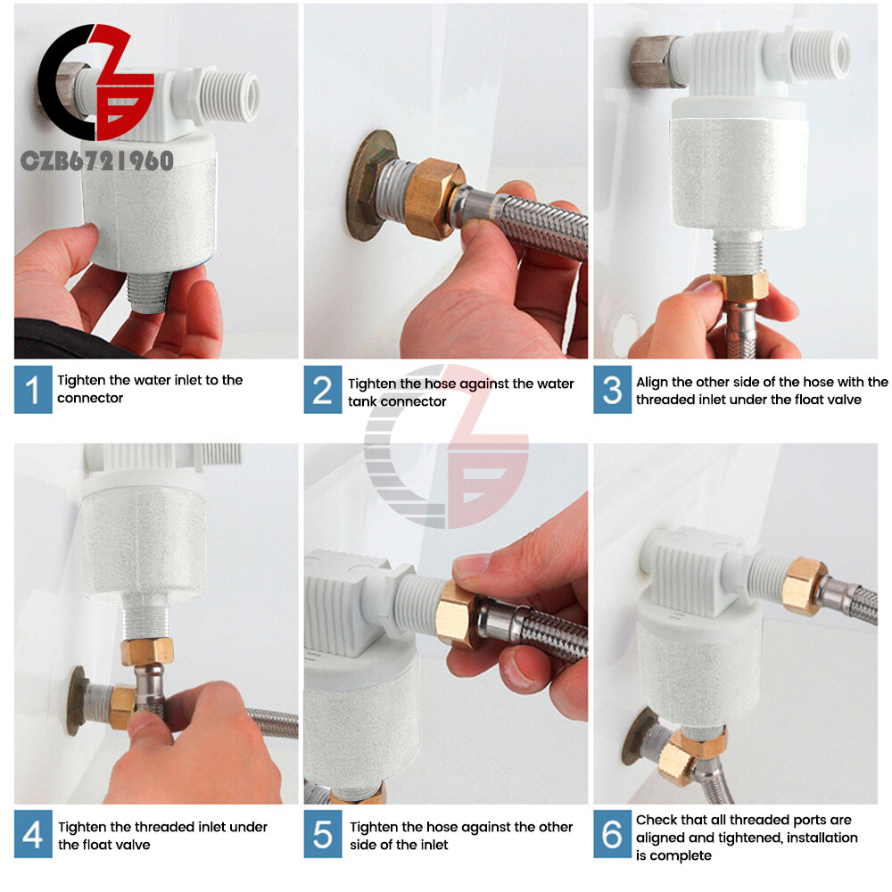 Automatic Water Level Control Float Valve 1/2" 3/4" 1" Tank Floating Ball Valve