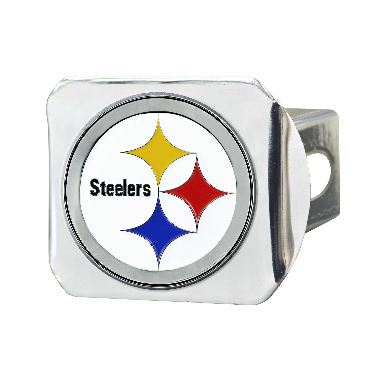 Pittsburgh Steelers NFL Color on Chrome Hitch Cover