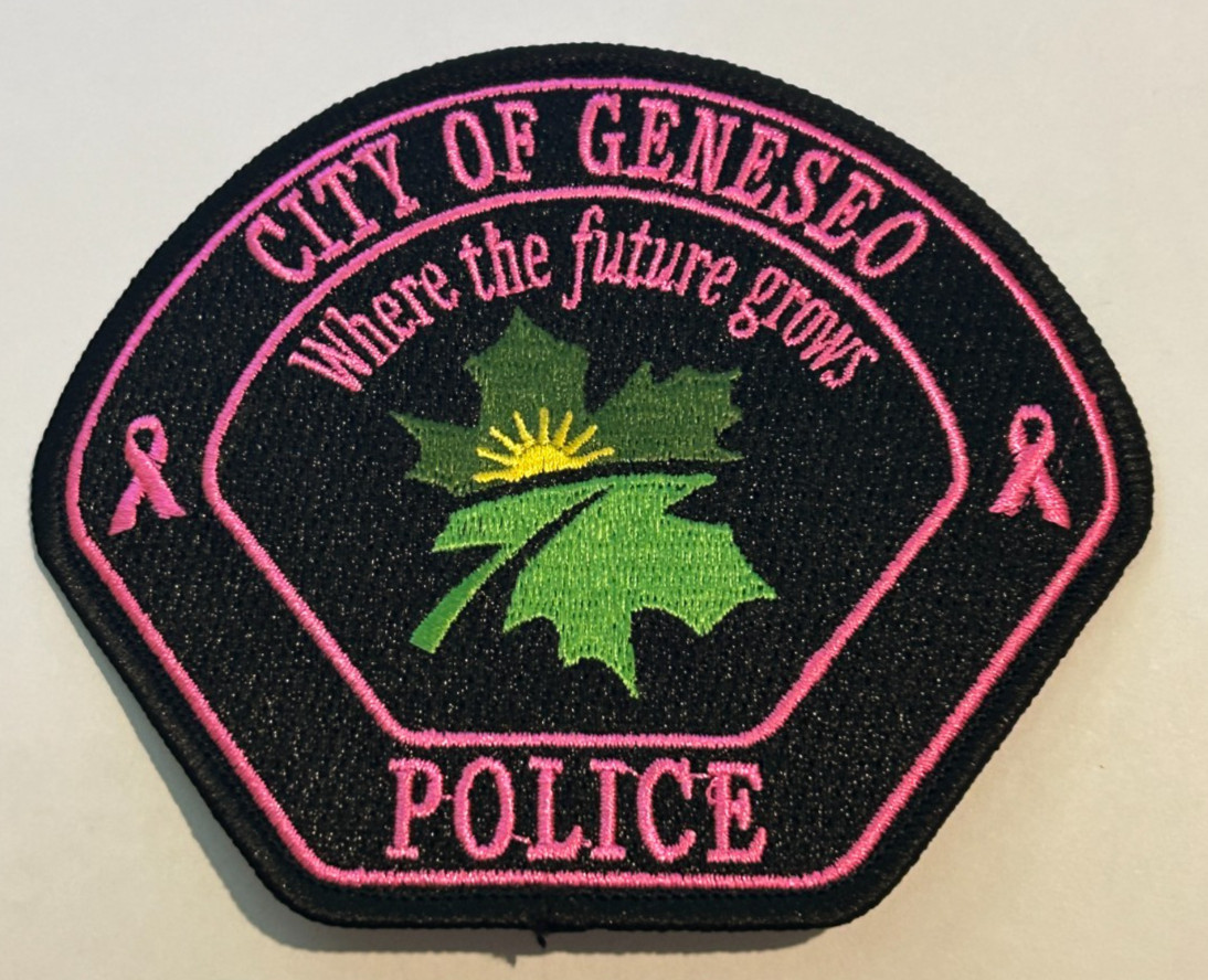 Geneseo Illinois Police Breast Cancer Awareness Patch Unused