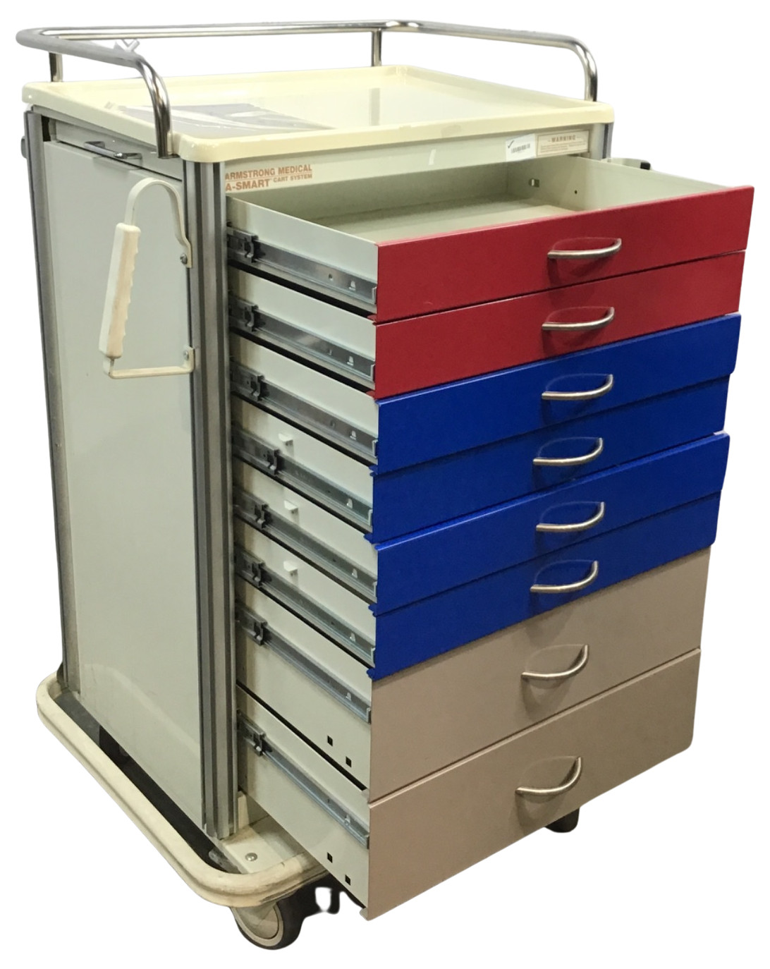ARMSTRONG MULTI-COLOR 8 DRAWER CART !