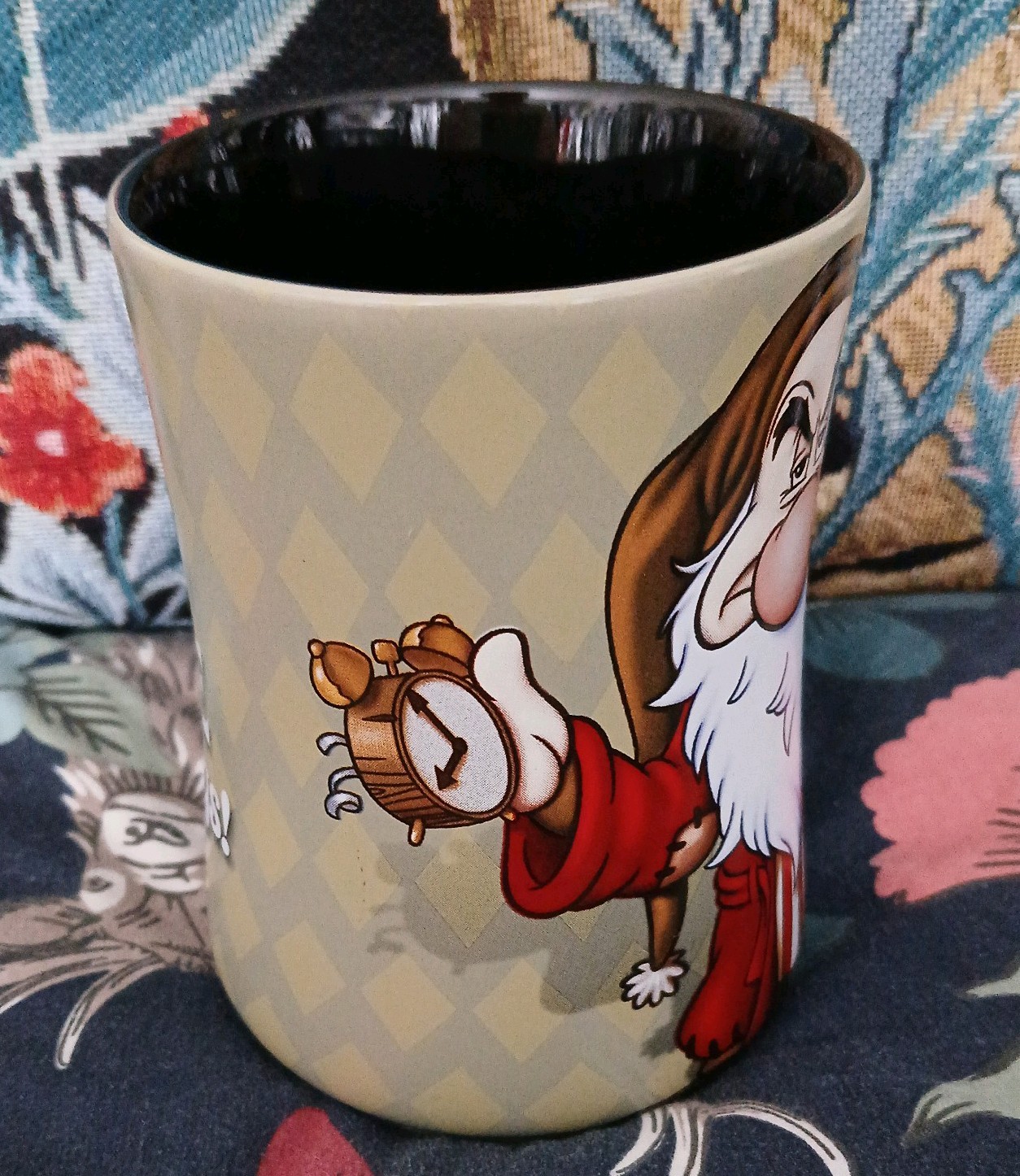 DISNEY PARKS Snow White GRUMPY "I HATE MORNINGS!" Large Drinking Coffee Tea Mug
