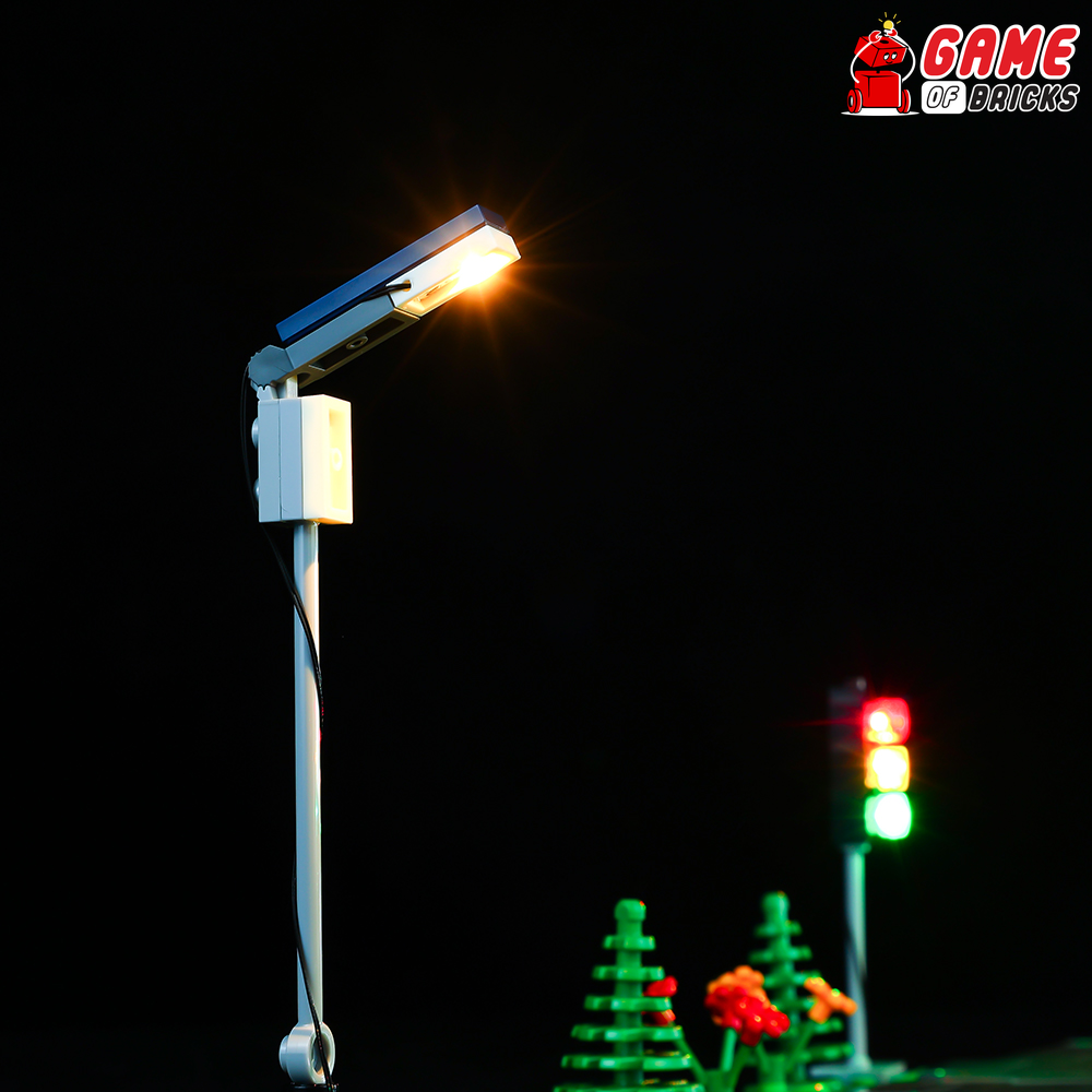 LED Light Kit for Road Plates - Compatible with LEGO® 60304 set