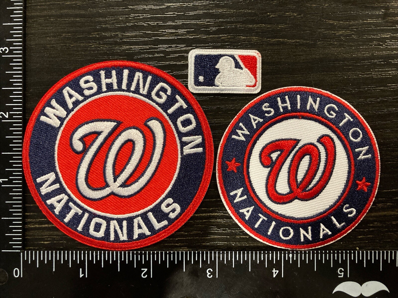 WASHINGTON NATIONALS LOT SET OF 3 MLB BASEBALL IRON ON PATCHES
