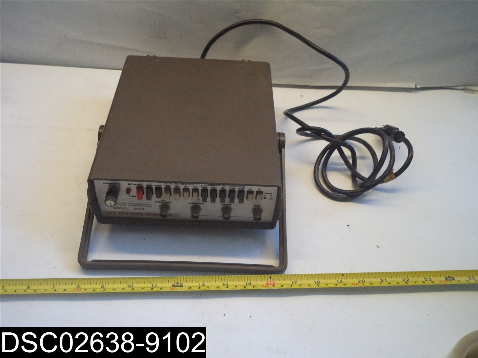 USED: POWER CORD ONLY BK Precision DYNASCAN Model 2009 MTS TV-Stereo Generator