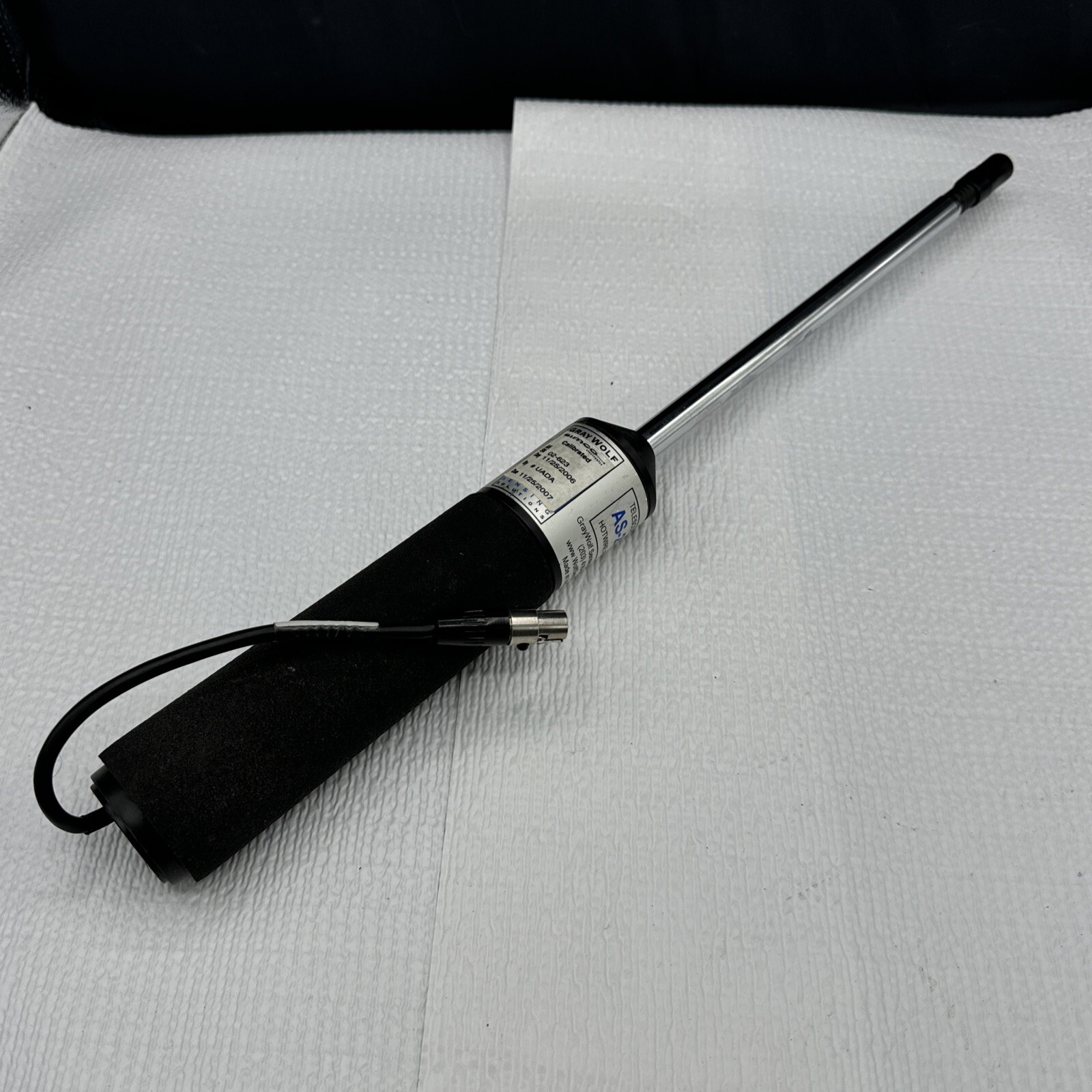 Gray Wolf Telescoping AS-201 Hotwire Probe Airspeed Temperature Volume Flow
