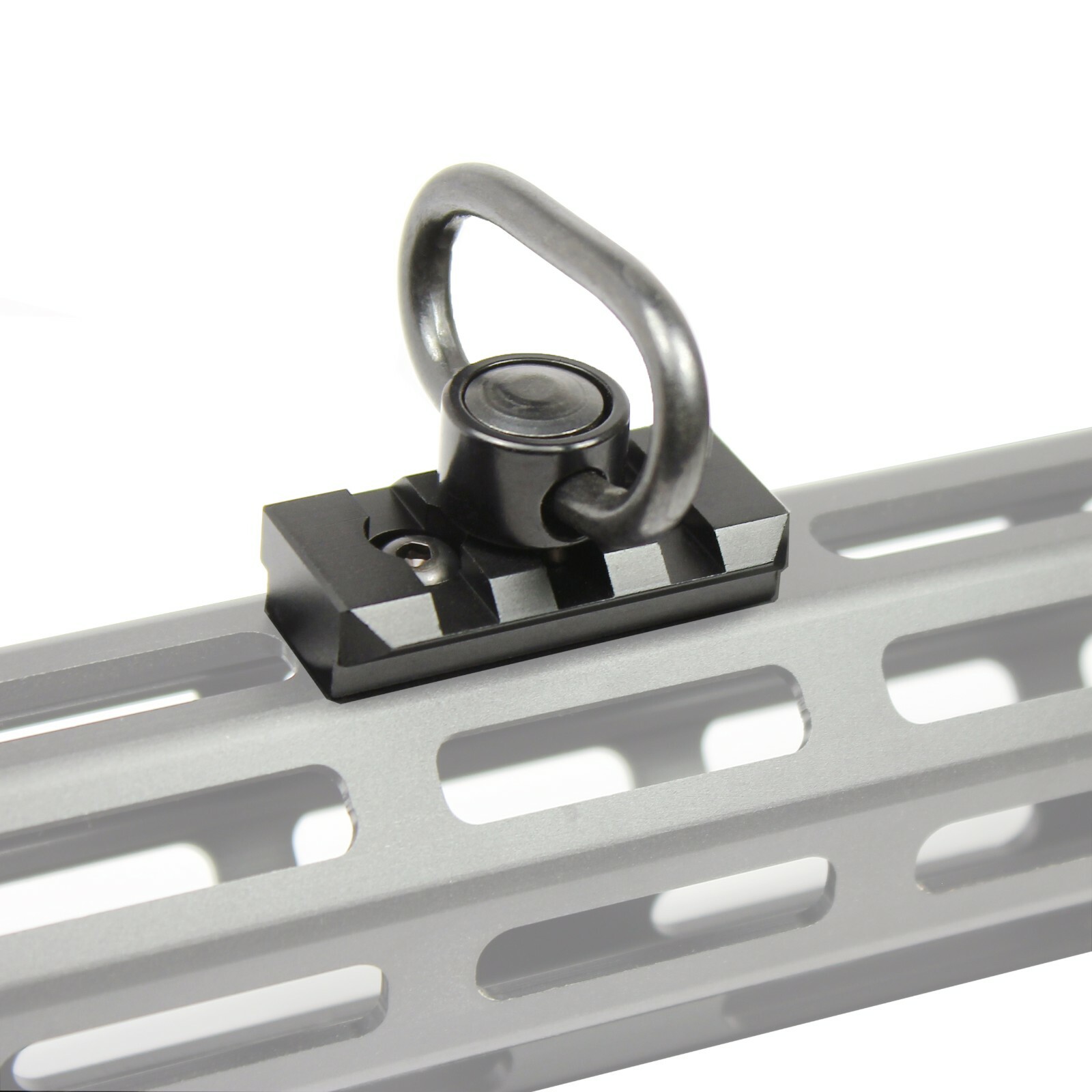 Keymod & M-LOK 3 Slot Picatinny Rail Section with QD Push Button Sling Swivel